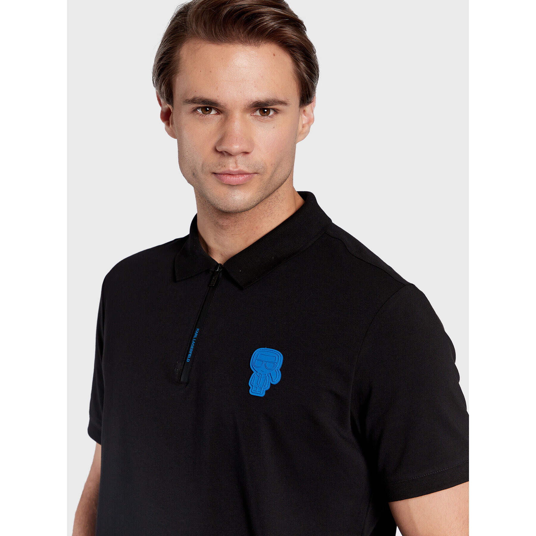 KARL LAGERFELD Polokošile 745421 524221 Černá Regular Fit - Pepit.cz