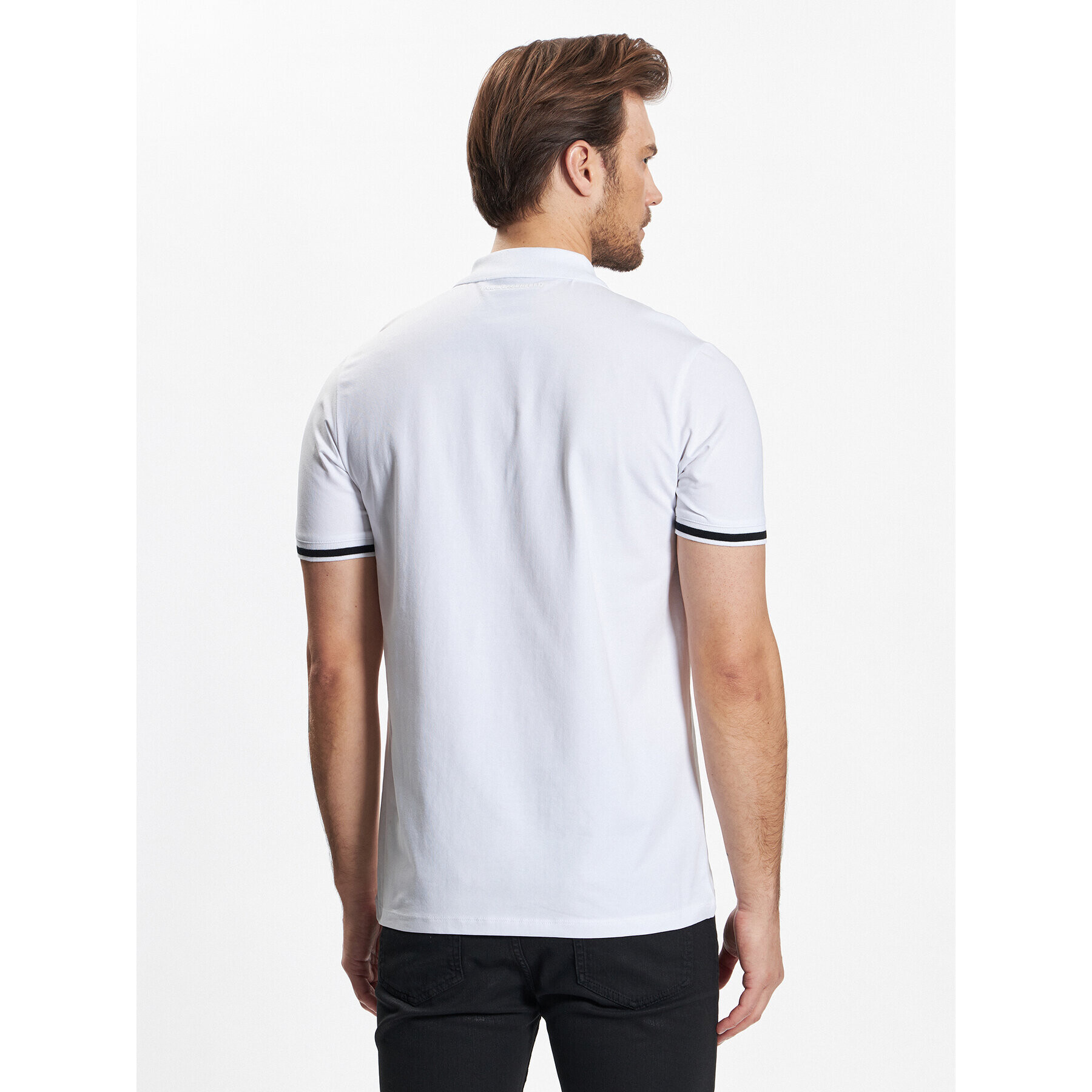 KARL LAGERFELD Polokošile 745422 532221 Bílá Regular Fit - Pepit.cz