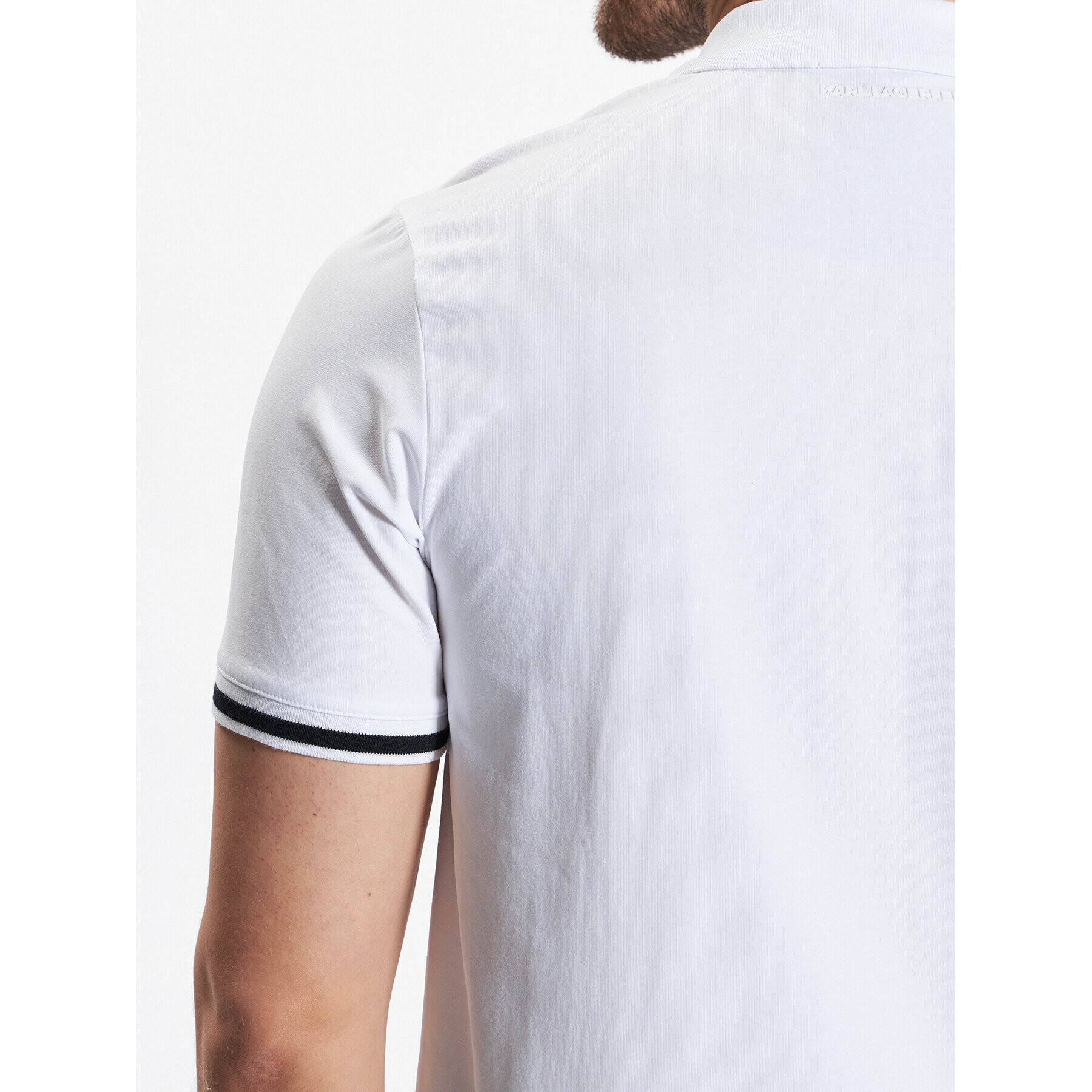 KARL LAGERFELD Polokošile 745422 532221 Bílá Regular Fit - Pepit.cz