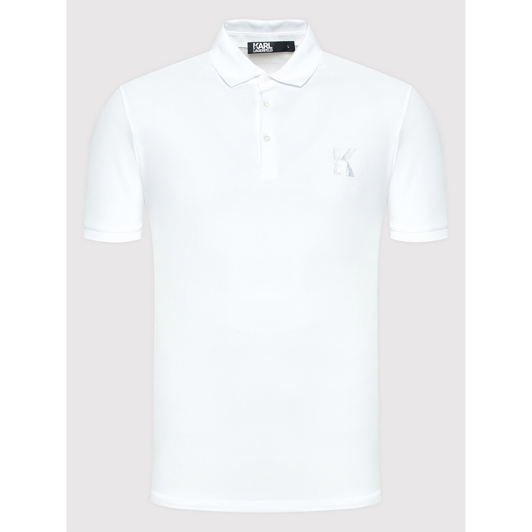 KARL LAGERFELD Polokošile 745890 500221 Bílá Regular Fit - Pepit.cz