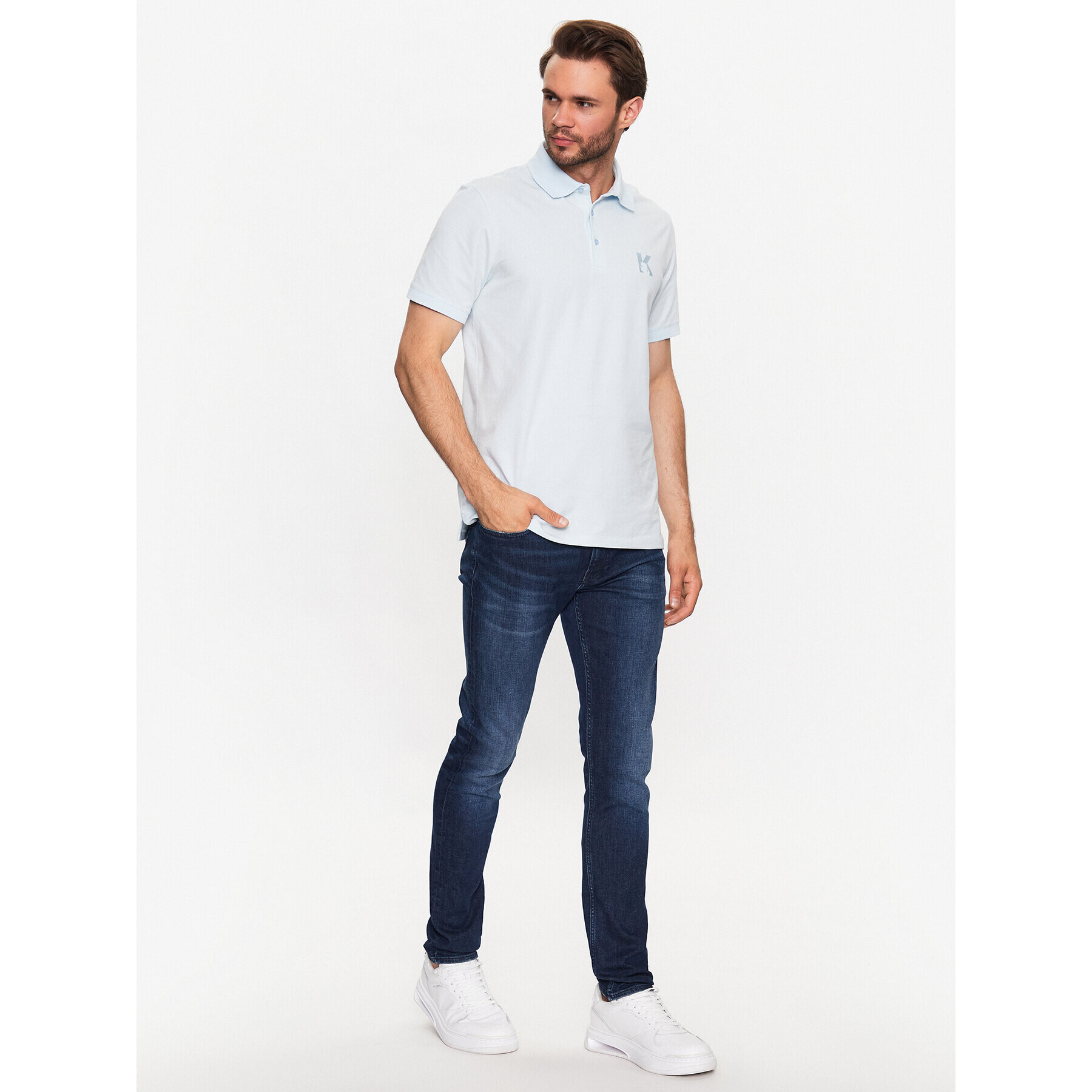 KARL LAGERFELD Polokošile 745890 532221 Modrá Regular Fit - Pepit.cz