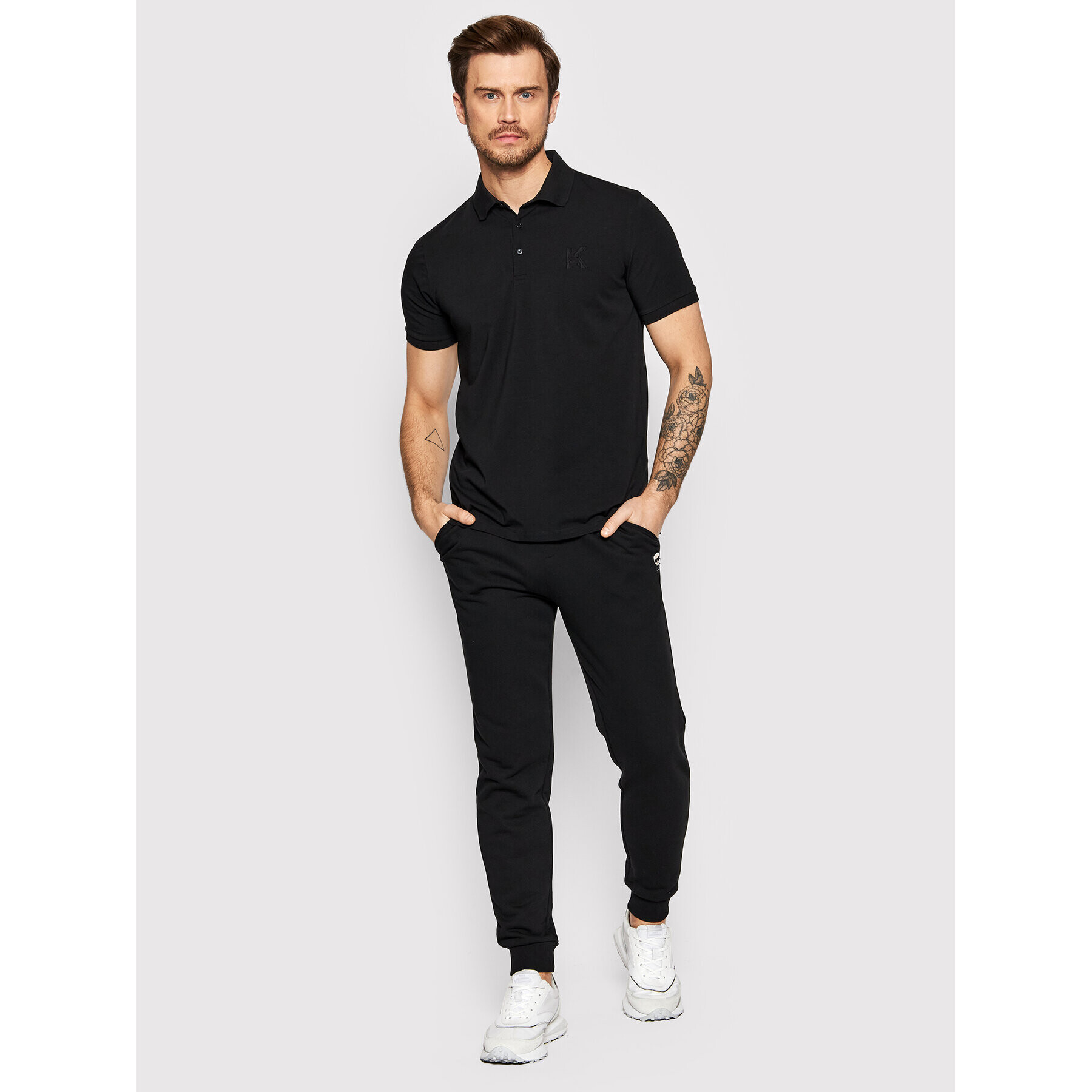 KARL LAGERFELD Polokošile 745890 Černá Regular Fit - Pepit.cz