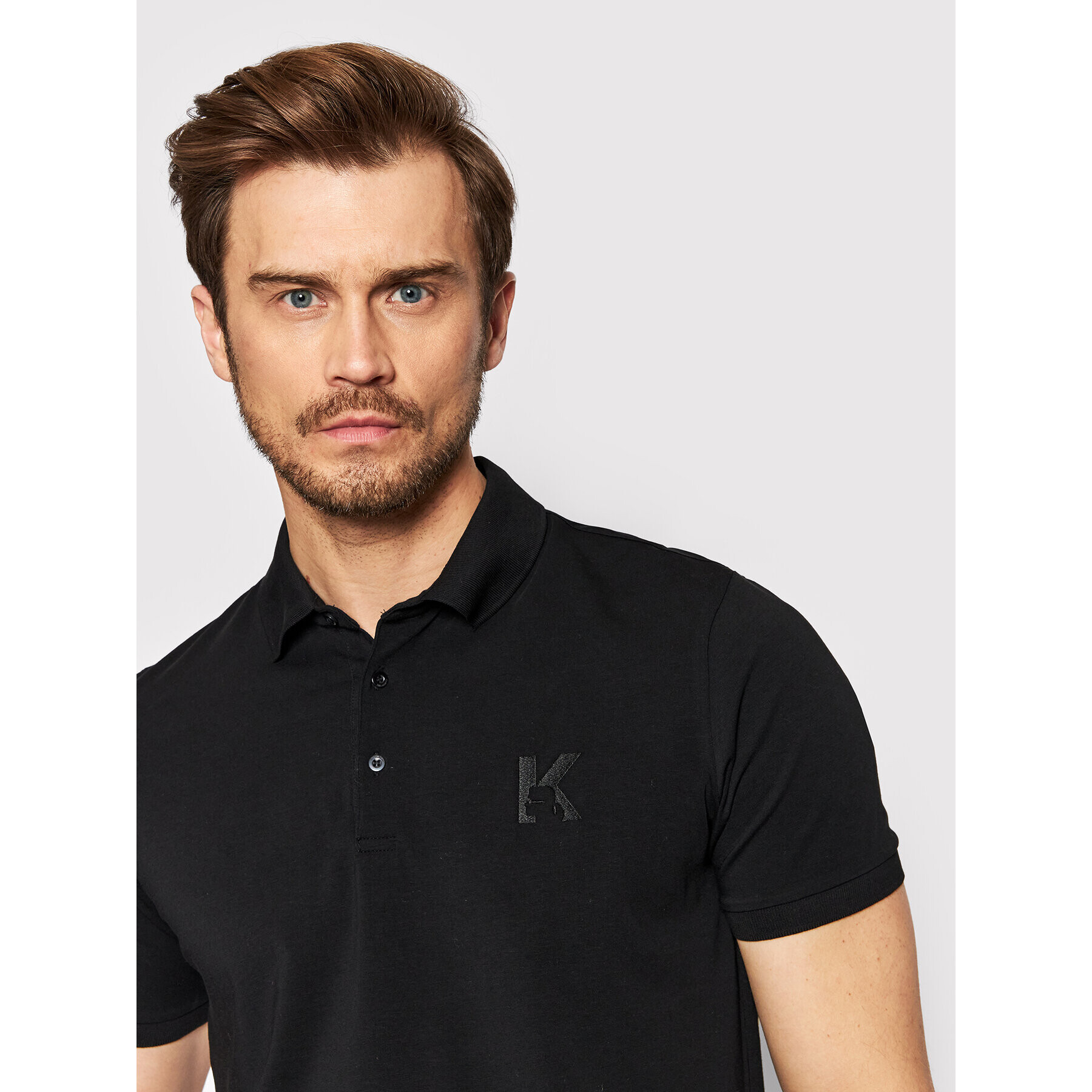 KARL LAGERFELD Polokošile 745890 Černá Regular Fit - Pepit.cz