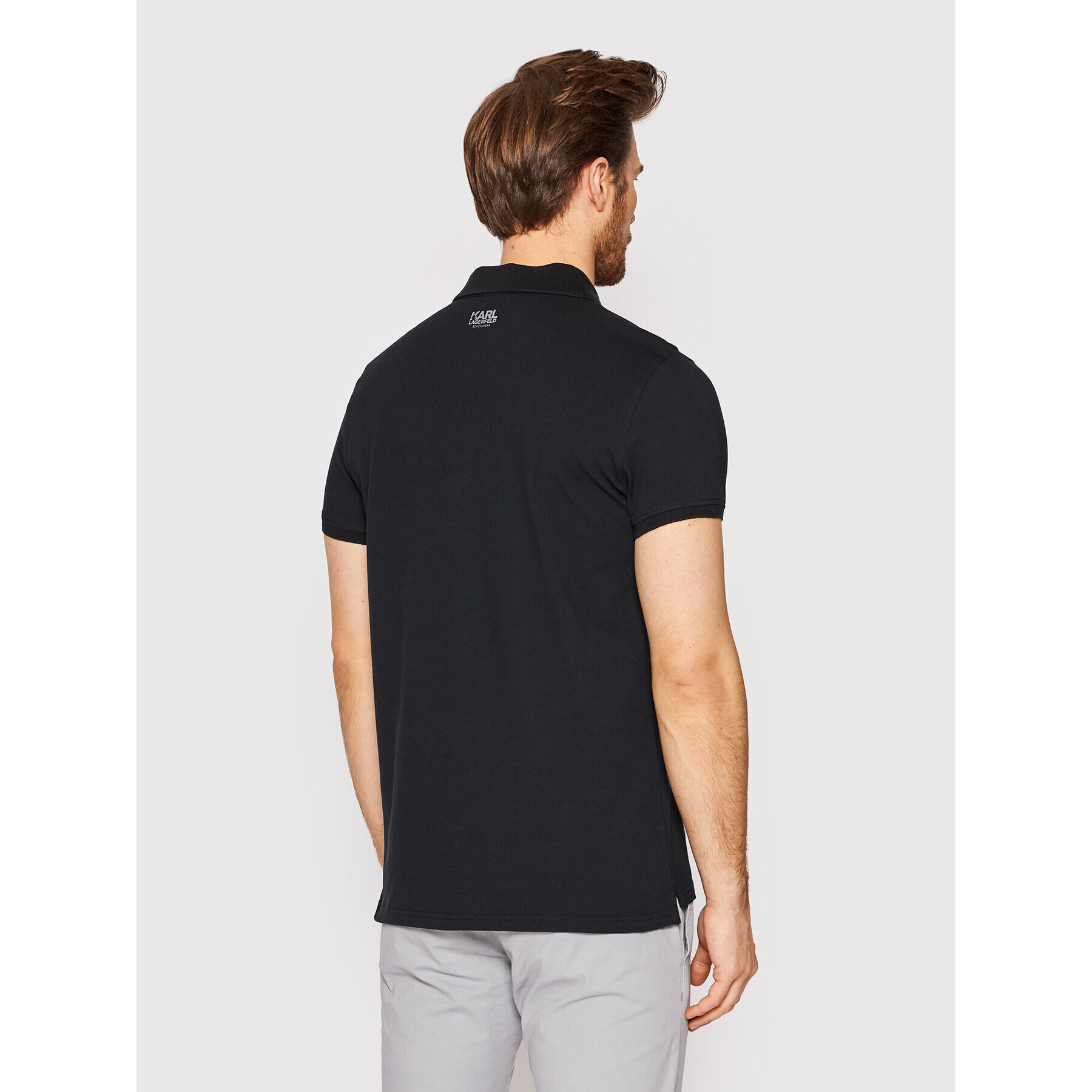 KARL LAGERFELD Polokošile KL22MPL01 Černá Regular Fit - Pepit.cz