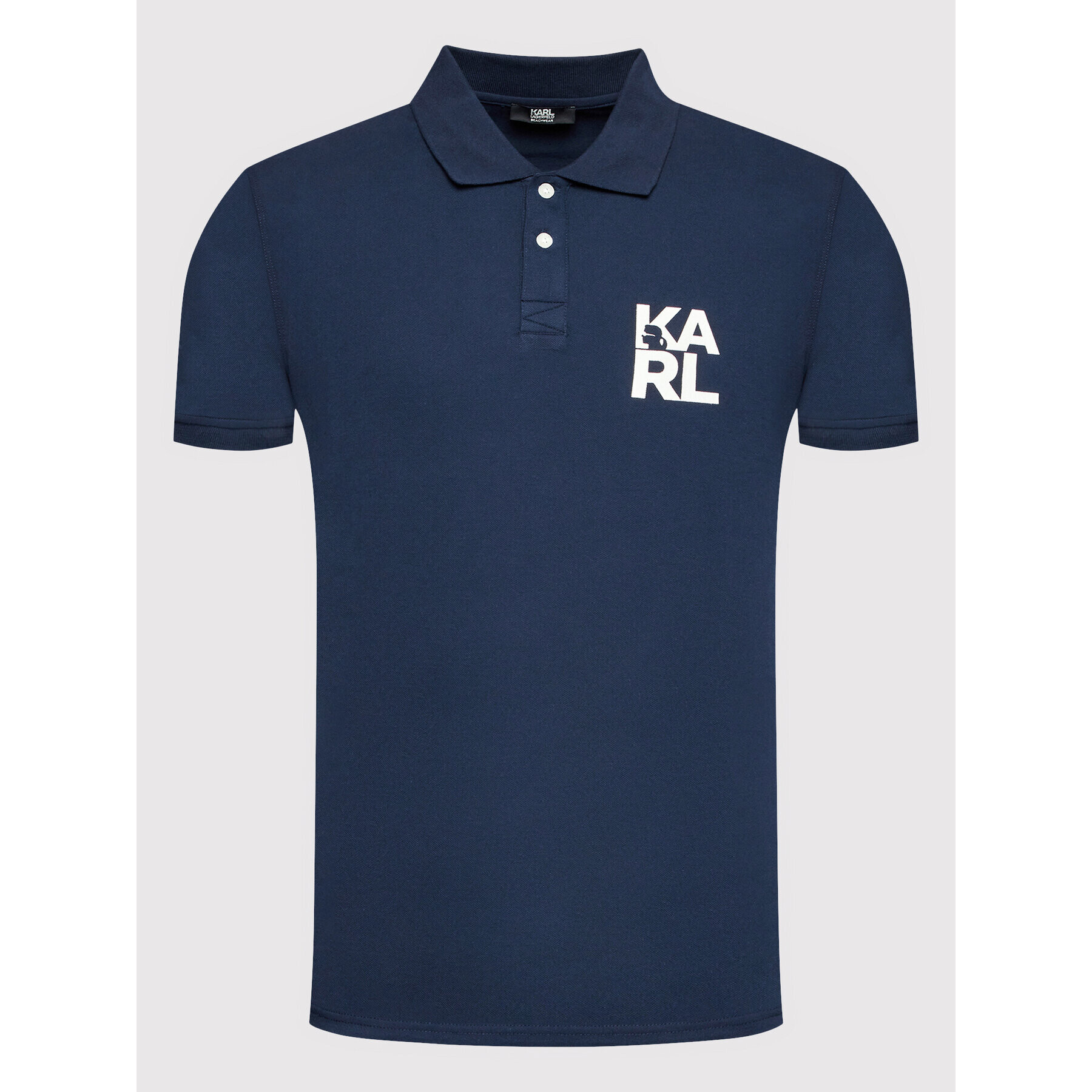 KARL LAGERFELD Polokošile KL22MPL01 Tmavomodrá Regular Fit - Pepit.cz