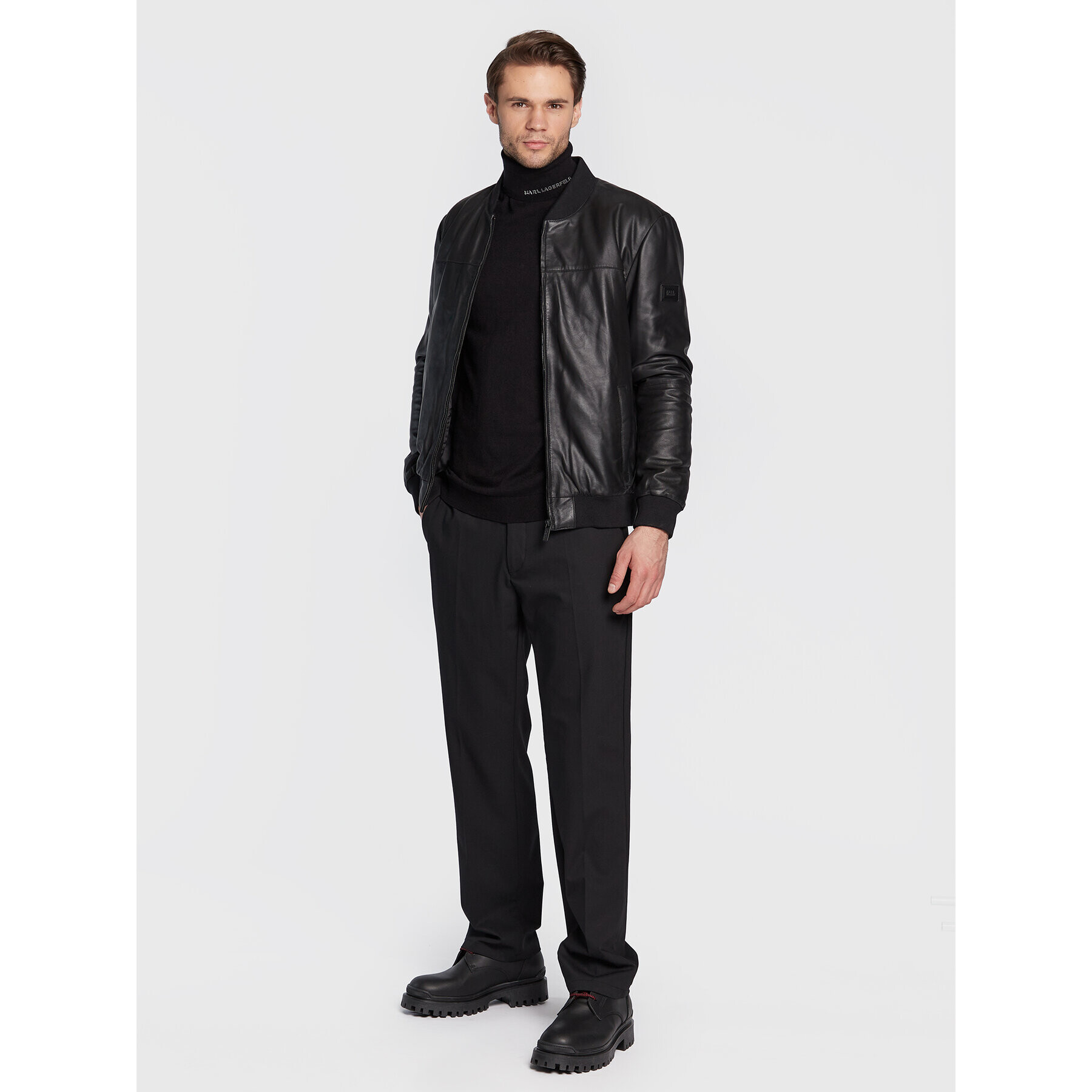 KARL LAGERFELD Rolák 655044 524306 Černá Slim Fit - Pepit.cz