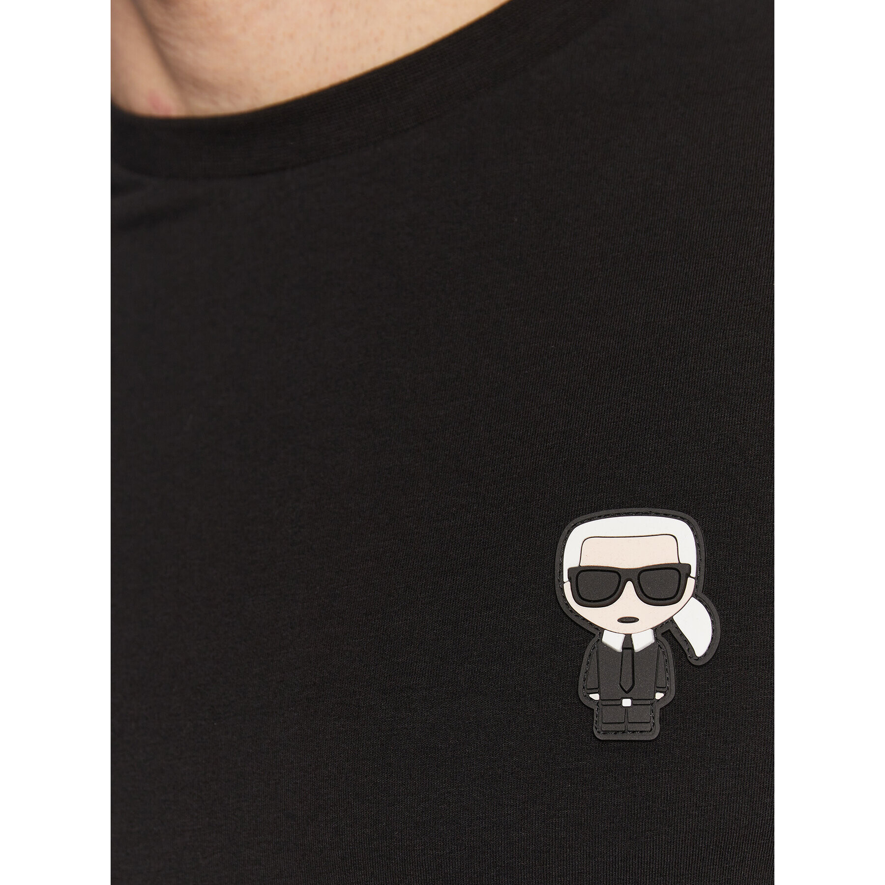 KARL LAGERFELD S dlouhým rukávem 755005 524221 Černá Regular Fit - Pepit.cz