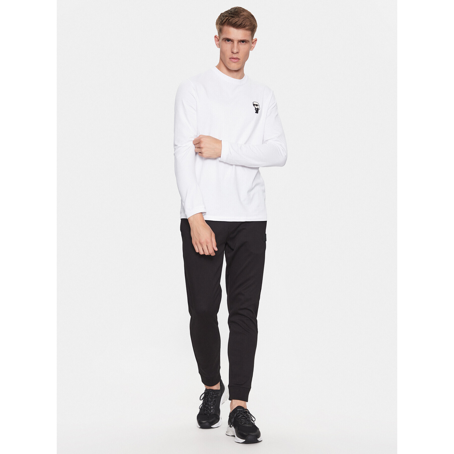 KARL LAGERFELD S dlouhým rukávem 755005 534221 Bílá Regular Fit - Pepit.cz