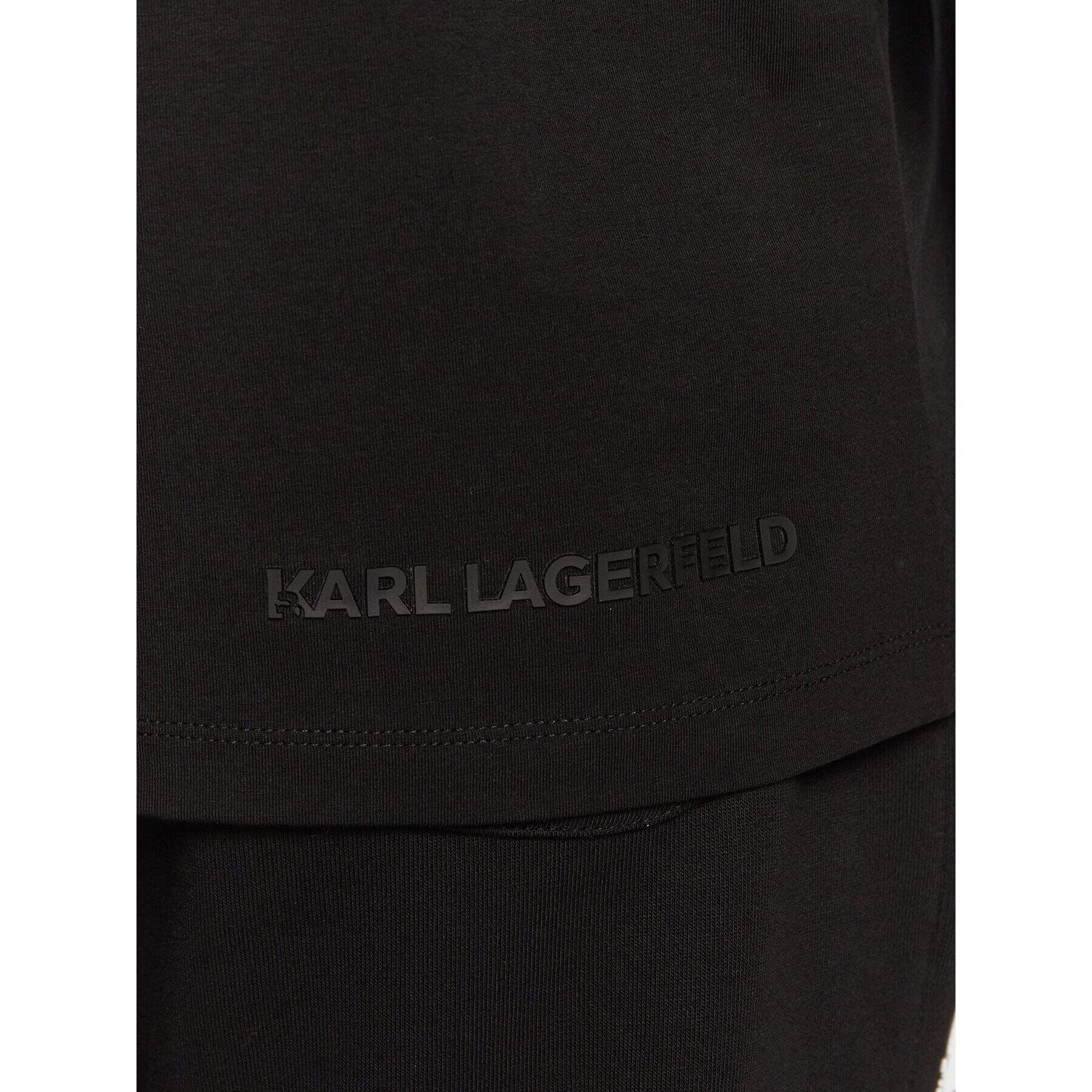 KARL LAGERFELD S dlouhým rukávem 755011 524221 Černá Regular Fit - Pepit.cz