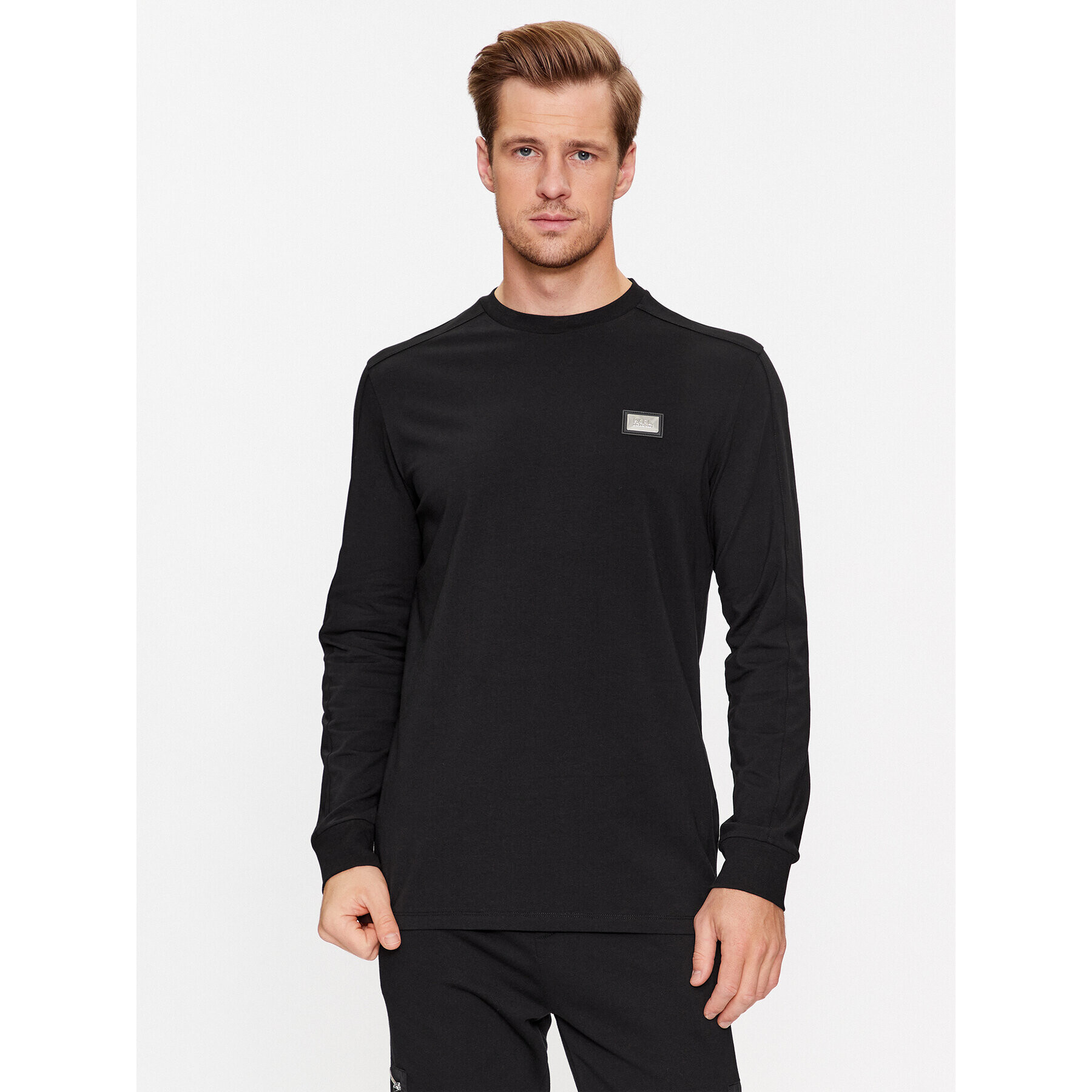 KARL LAGERFELD S dlouhým rukávem 755023 534221 Černá Regular Fit - Pepit.cz