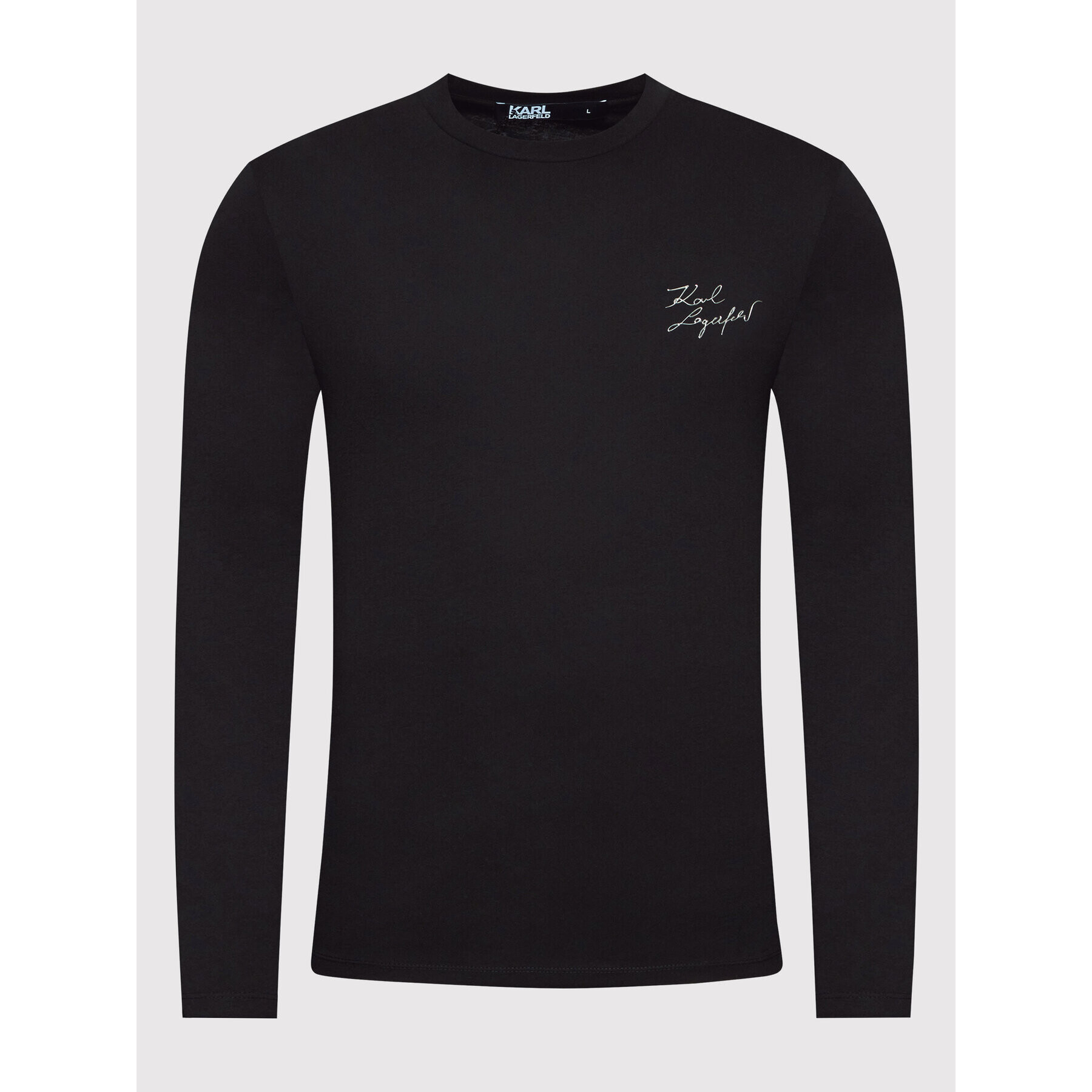 KARL LAGERFELD S dlouhým rukávem Crew Neck 755403 Černá Regular Fit - Pepit.cz