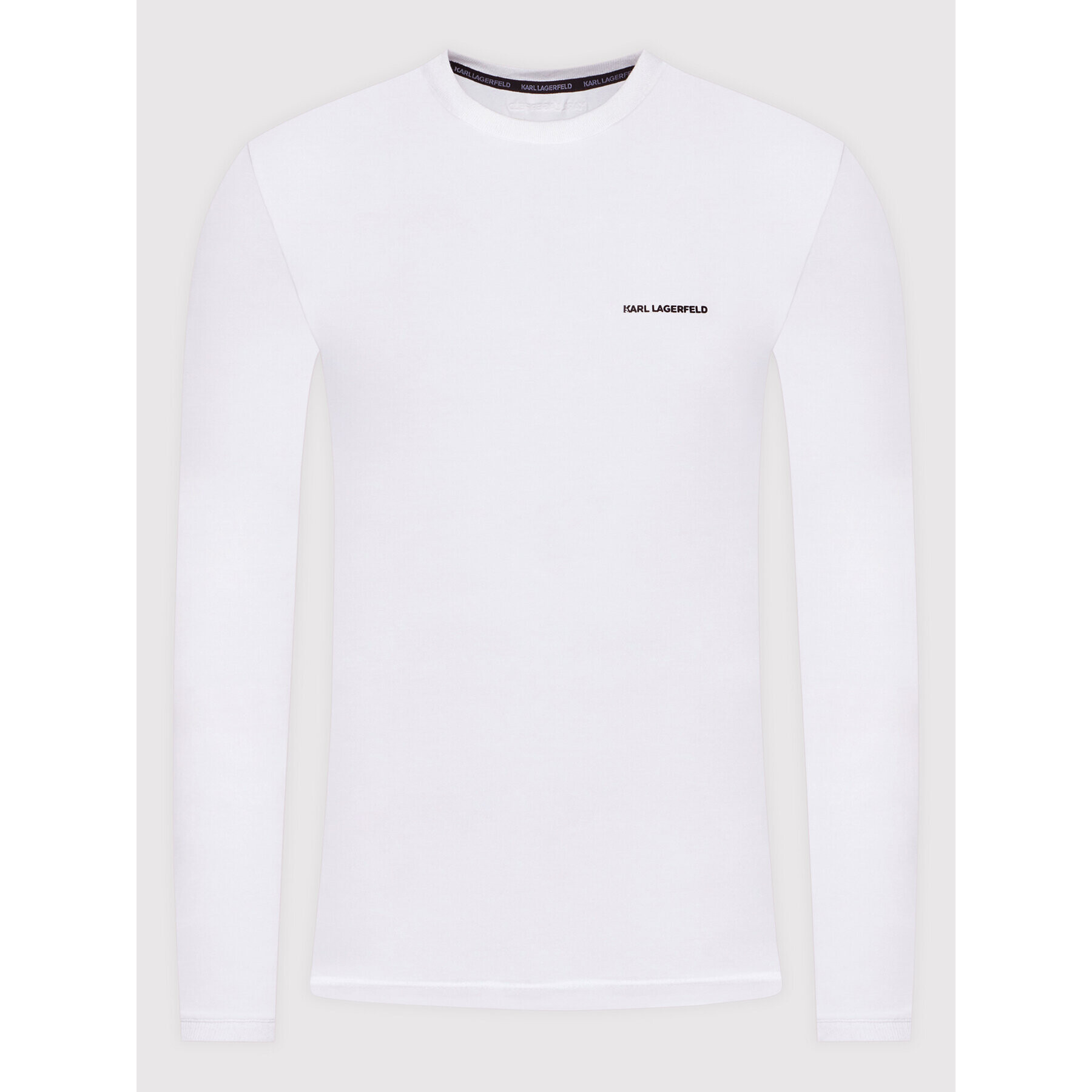 KARL LAGERFELD S dlouhým rukávem Crewneck 755021 512221 Bílá Regular Fit - Pepit.cz