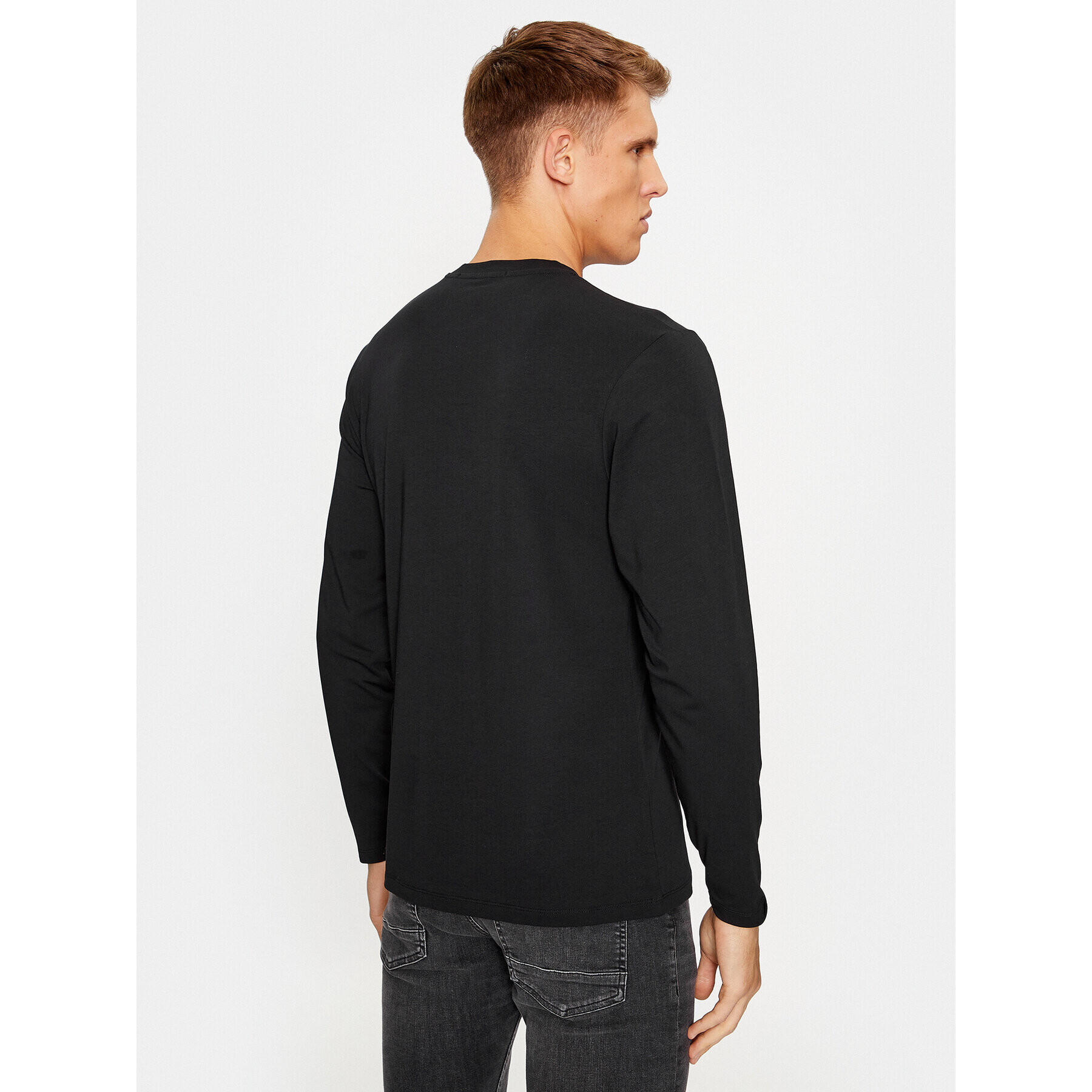 KARL LAGERFELD S dlouhým rukávem Longsleeve Undershirt 235M2107 Černá Regular Fit - Pepit.cz