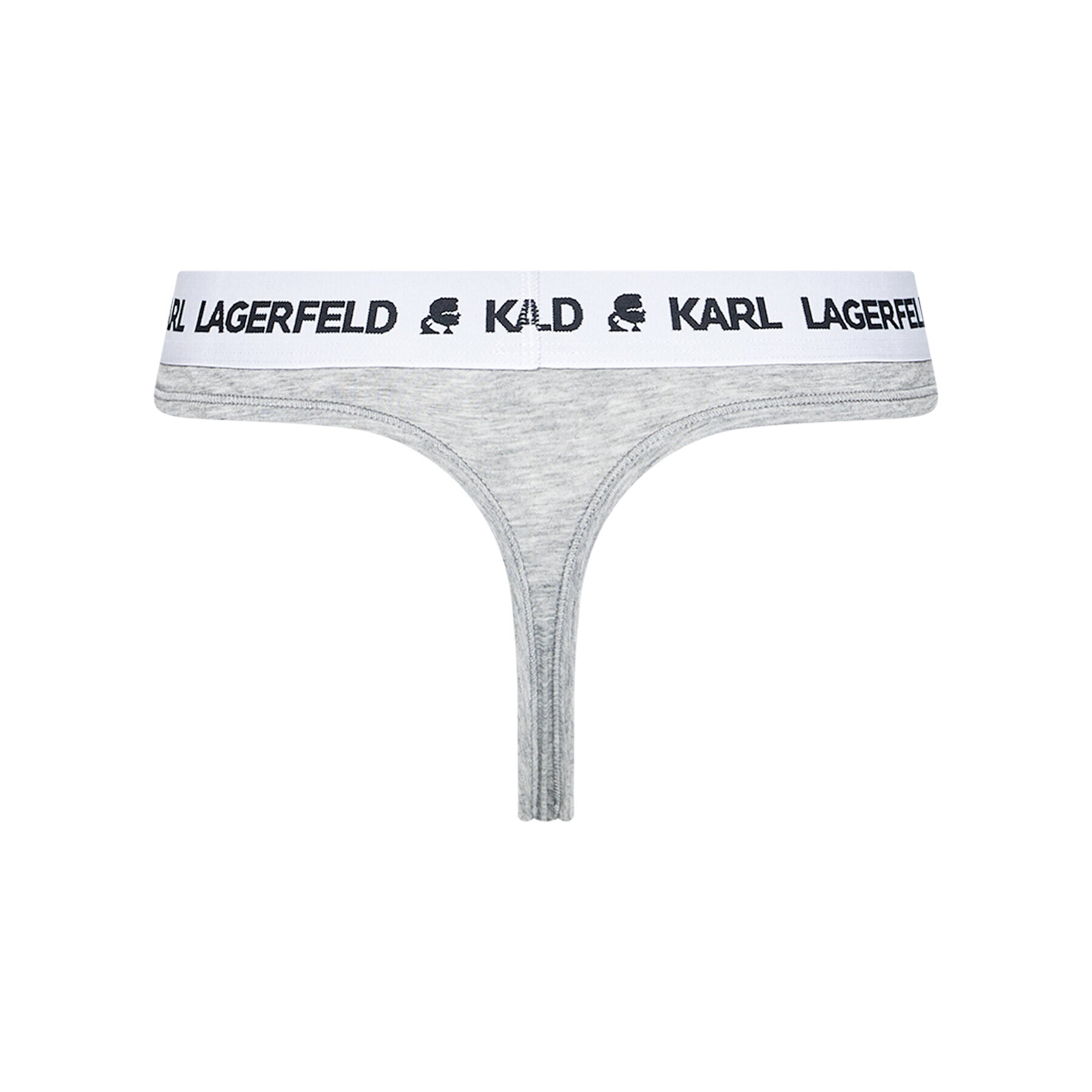 KARL LAGERFELD Sada 2 kusů string kalhotek Logo Set 211W2126 Šedá - Pepit.cz