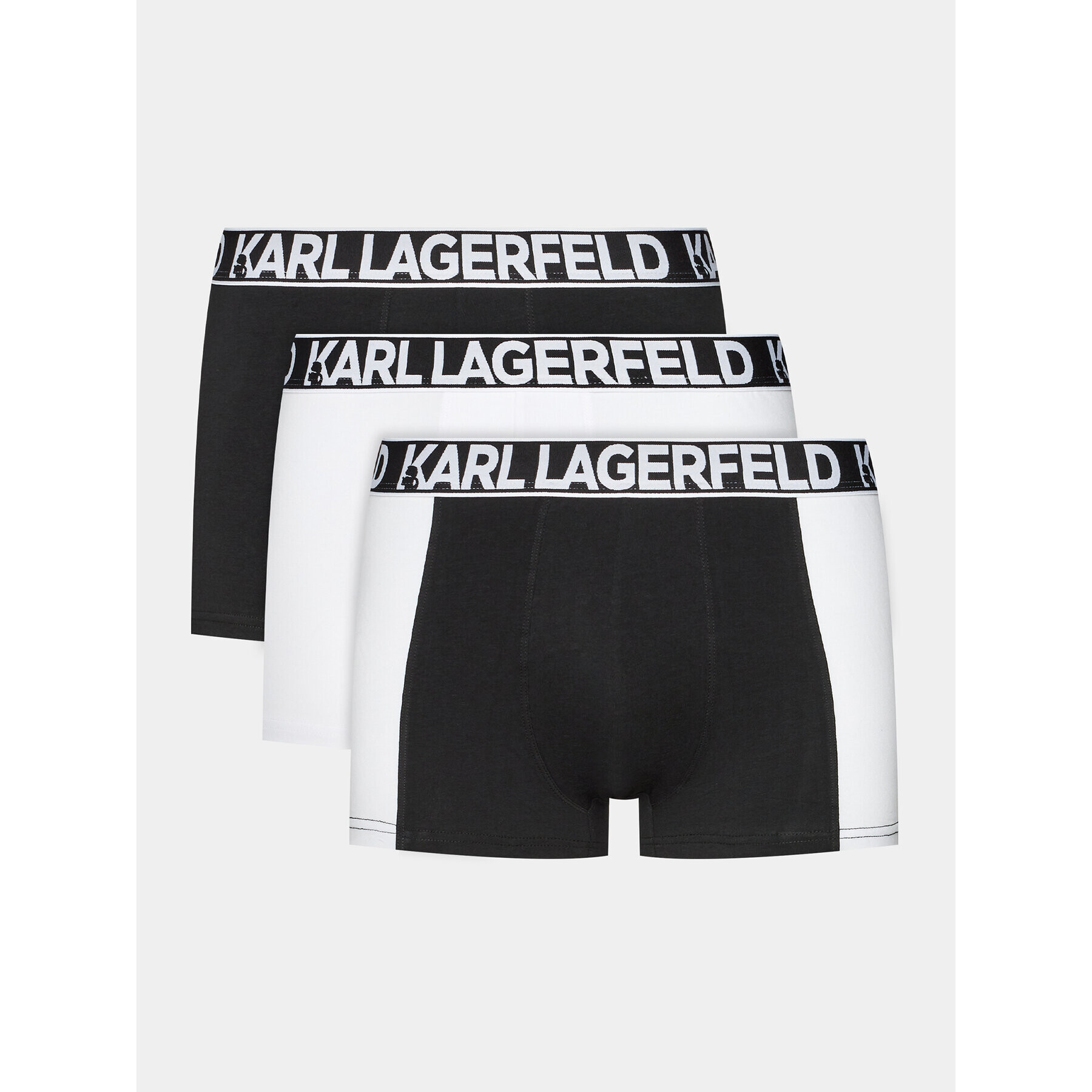 KARL LAGERFELD Sada 3 kusů boxerek Full Elastic Trunk Set (3X) 235M2113 Černá - Pepit.cz