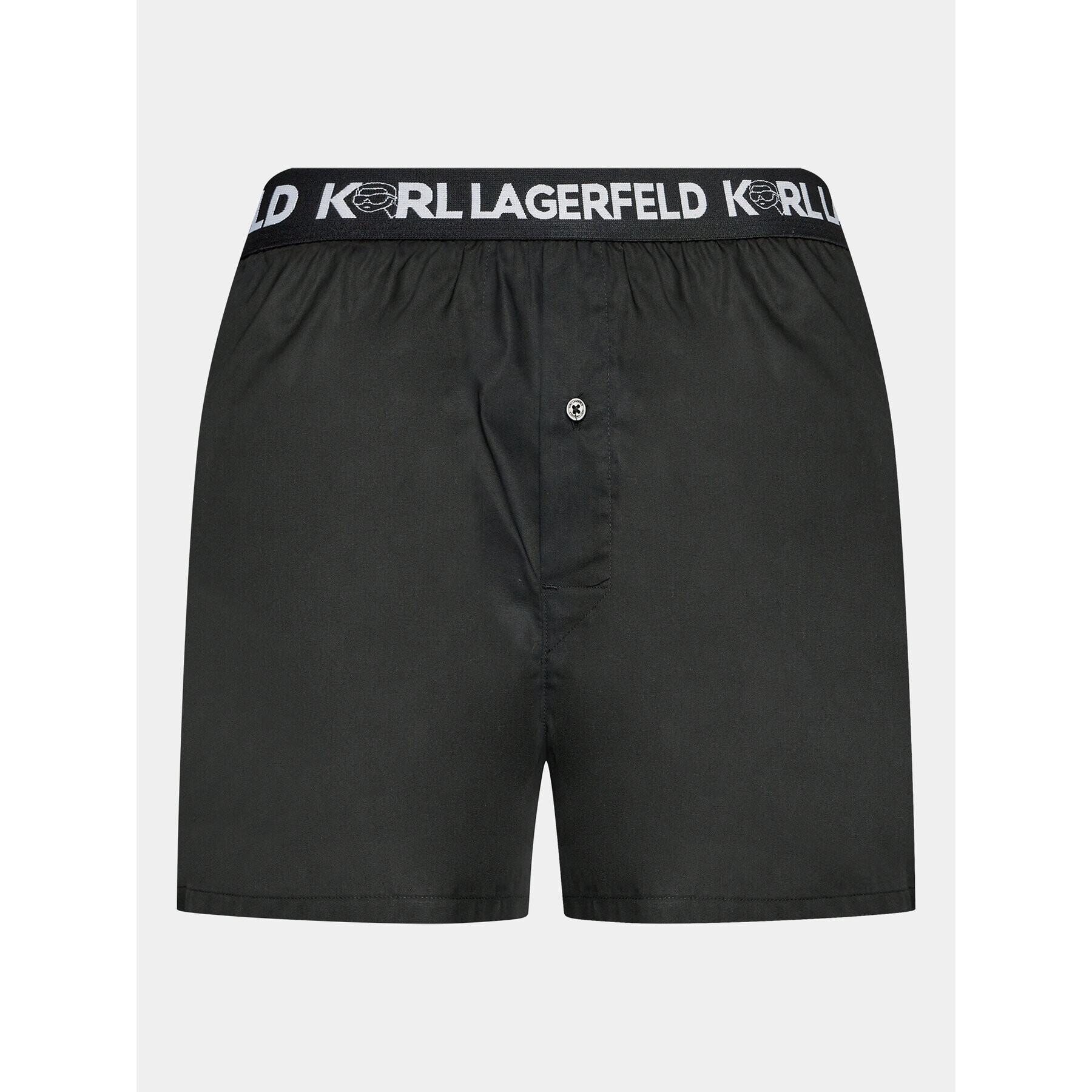 KARL LAGERFELD Sada 3 kusů boxerek Ikonik 2.0 Woven Boxer (X3) 235M2115 Černá - Pepit.cz