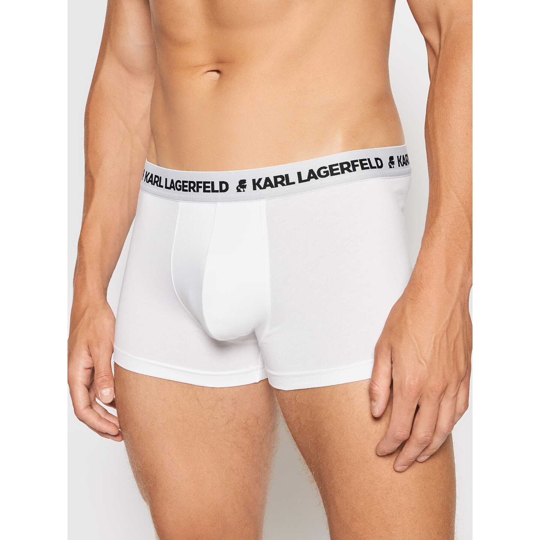 KARL LAGERFELD Sada 3 kusů boxerek Logo Trunks 211M2102 Bílá - Pepit.cz