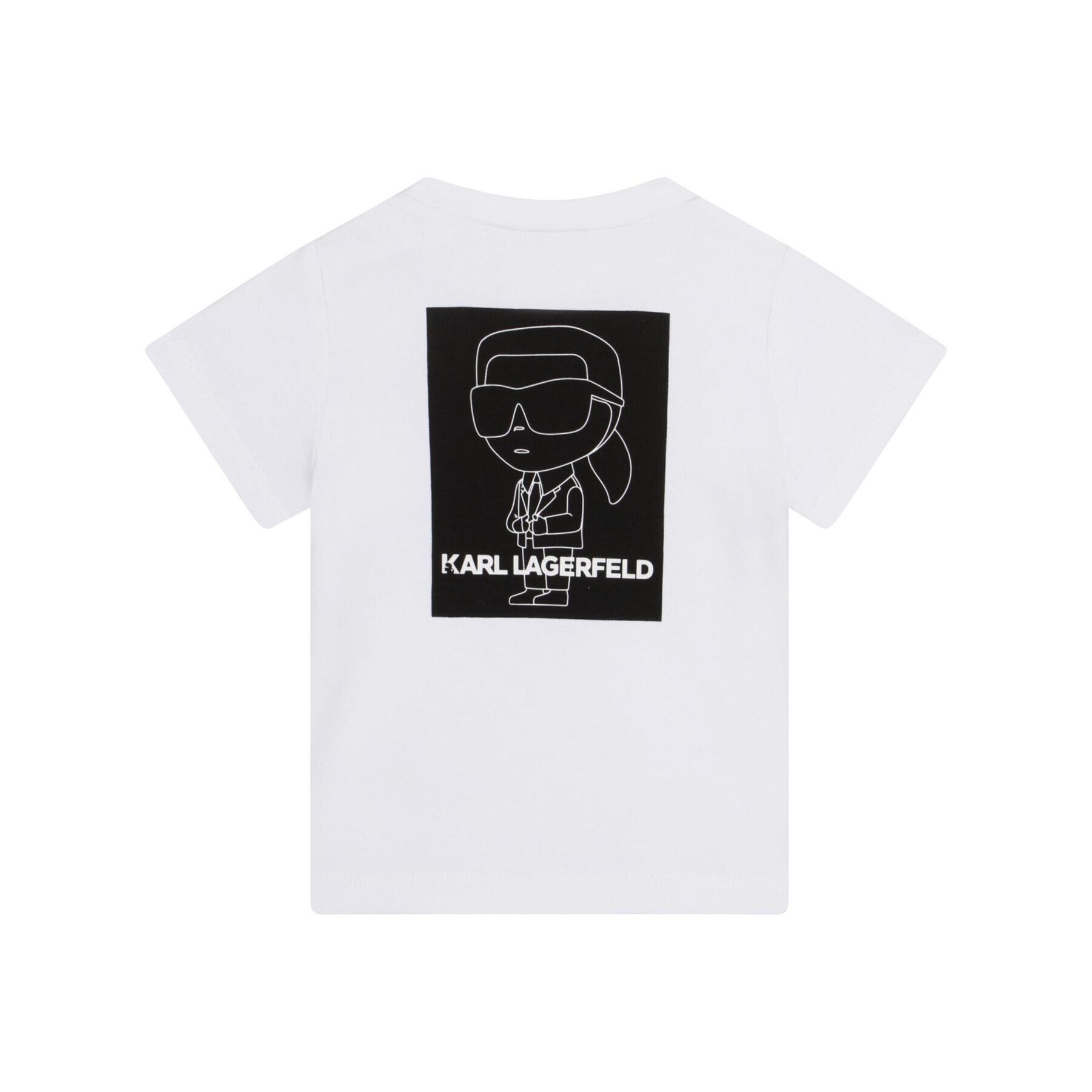 KARL LAGERFELD Sada T-shirt a šortky Z98132 M Bílá Regular Fit - Pepit.cz