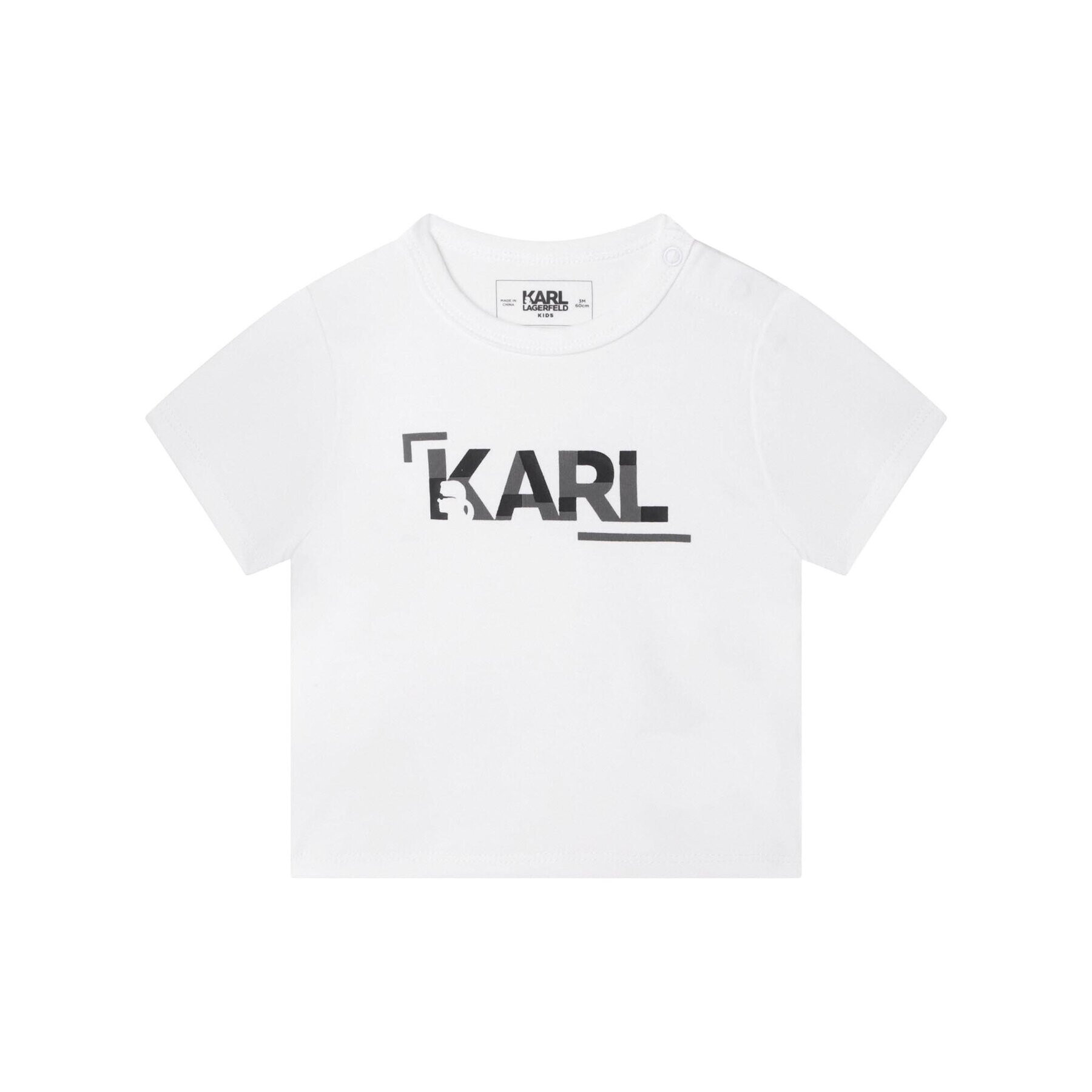 KARL LAGERFELD Sada tričko a kalhoty Z98130 M Bílá Regular Fit - Pepit.cz