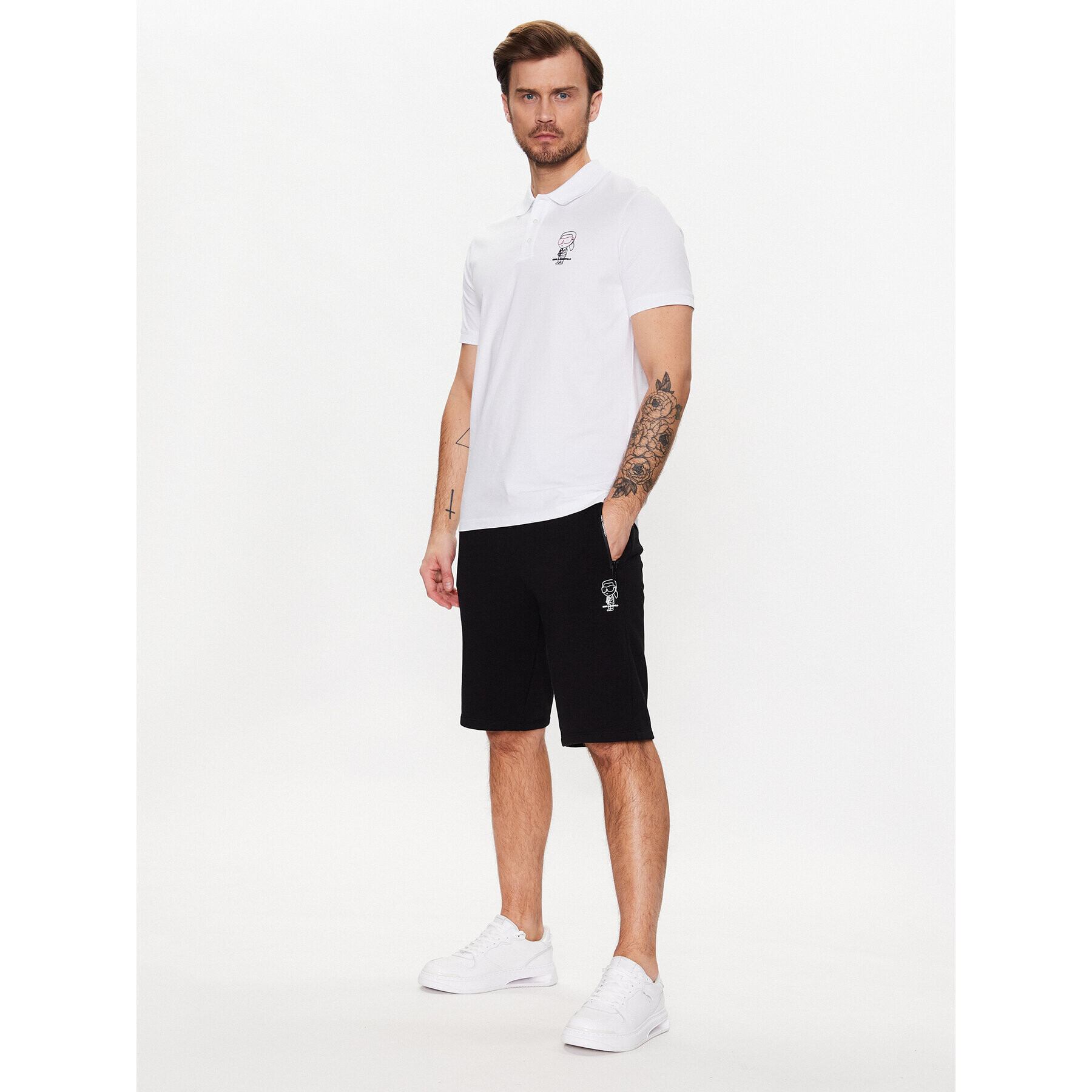 KARL LAGERFELD Sportovní kraťasy 705092 531900 Černá Regular Fit - Pepit.cz