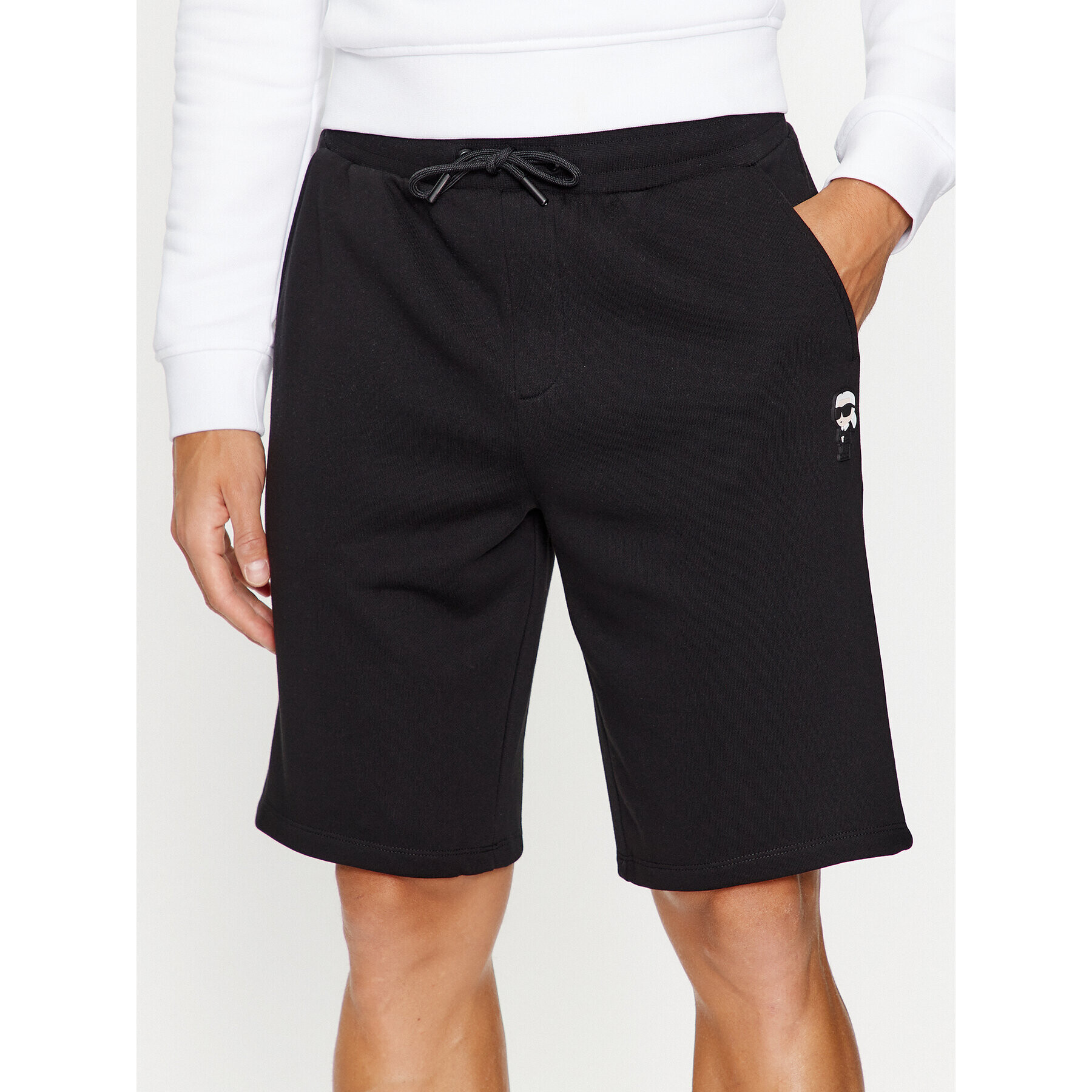 KARL LAGERFELD Sportovní kraťasy 705897 500900 Černá Regular Fit - Pepit.cz