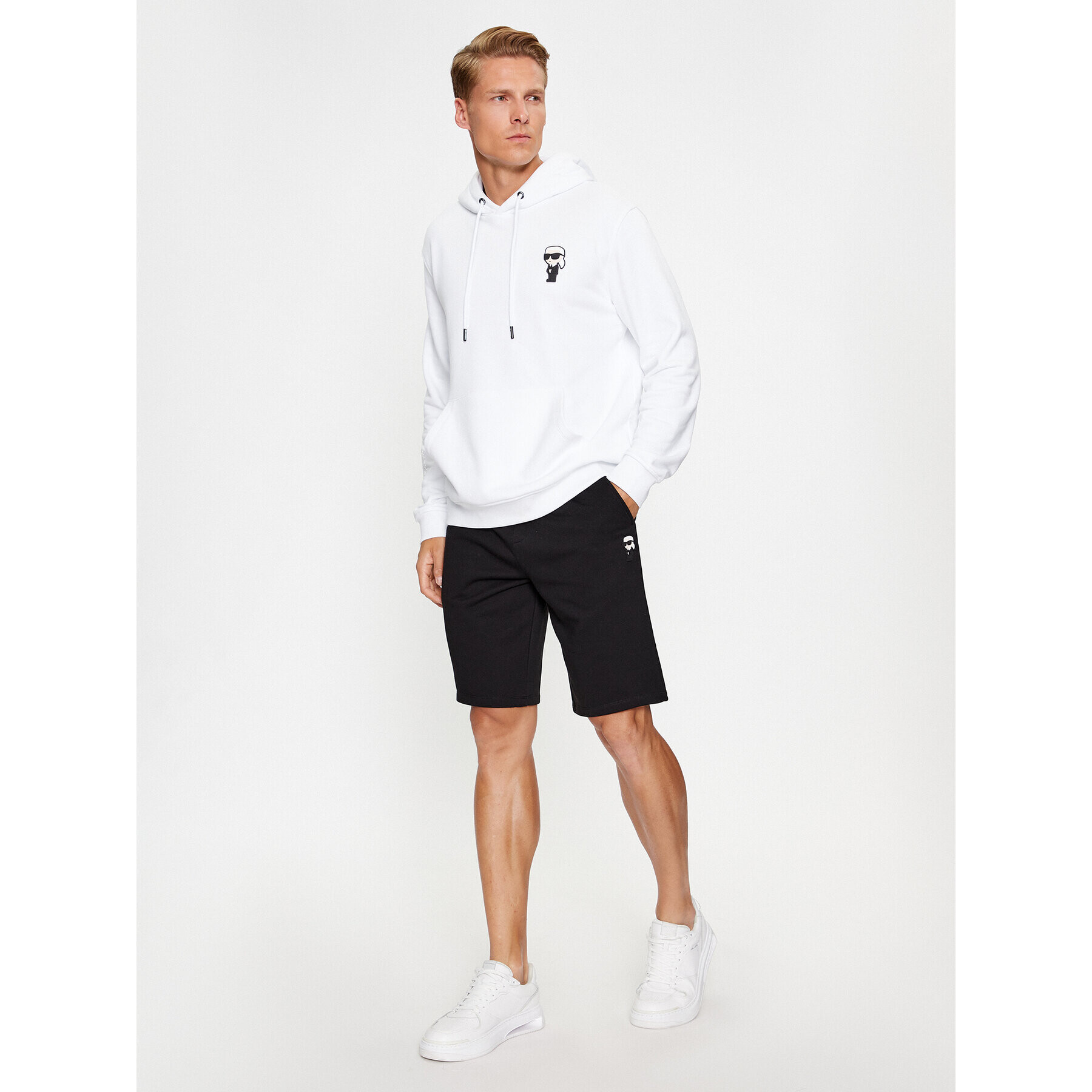 KARL LAGERFELD Sportovní kraťasy 705897 500900 Černá Regular Fit - Pepit.cz