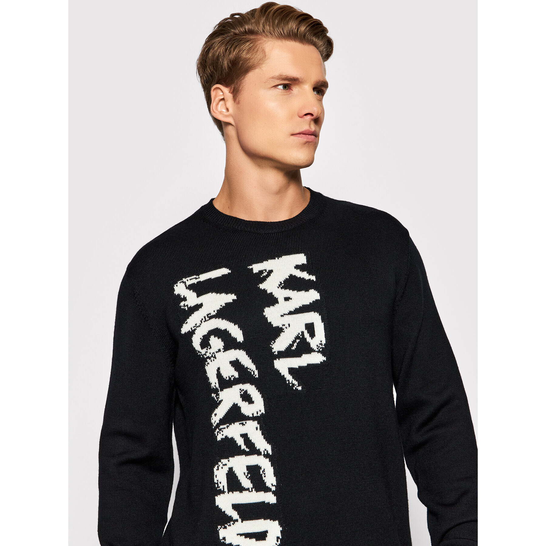 KARL LAGERFELD Svetr 655025 512399 Černá Regular Fit - Pepit.cz