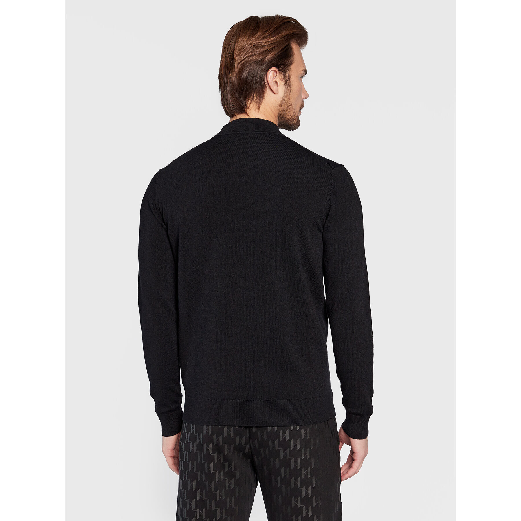 KARL LAGERFELD Svetr 655031 524304 Černá Slim Fit - Pepit.cz