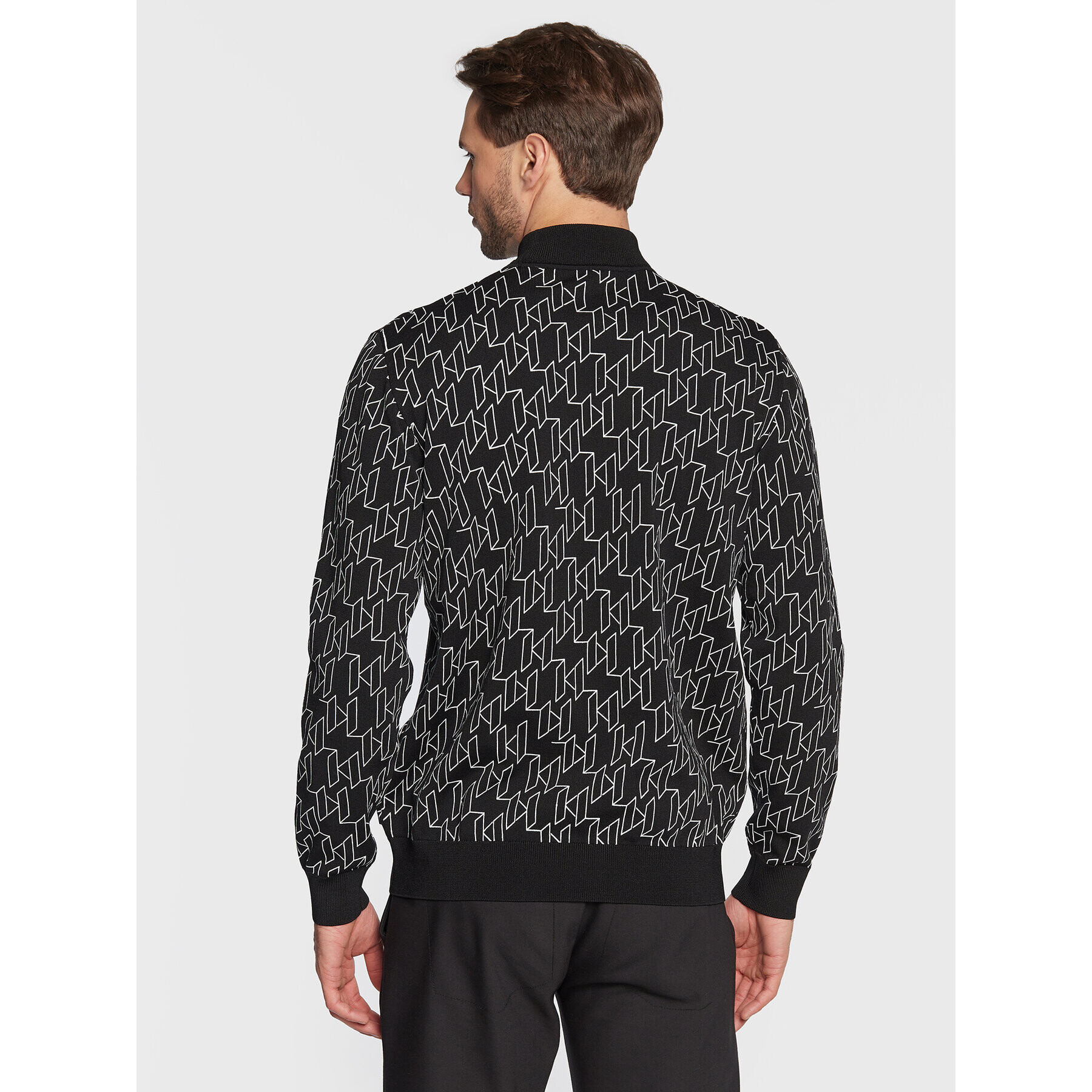 KARL LAGERFELD Svetr Knit 655011 524304 Černá Regular Fit - Pepit.cz