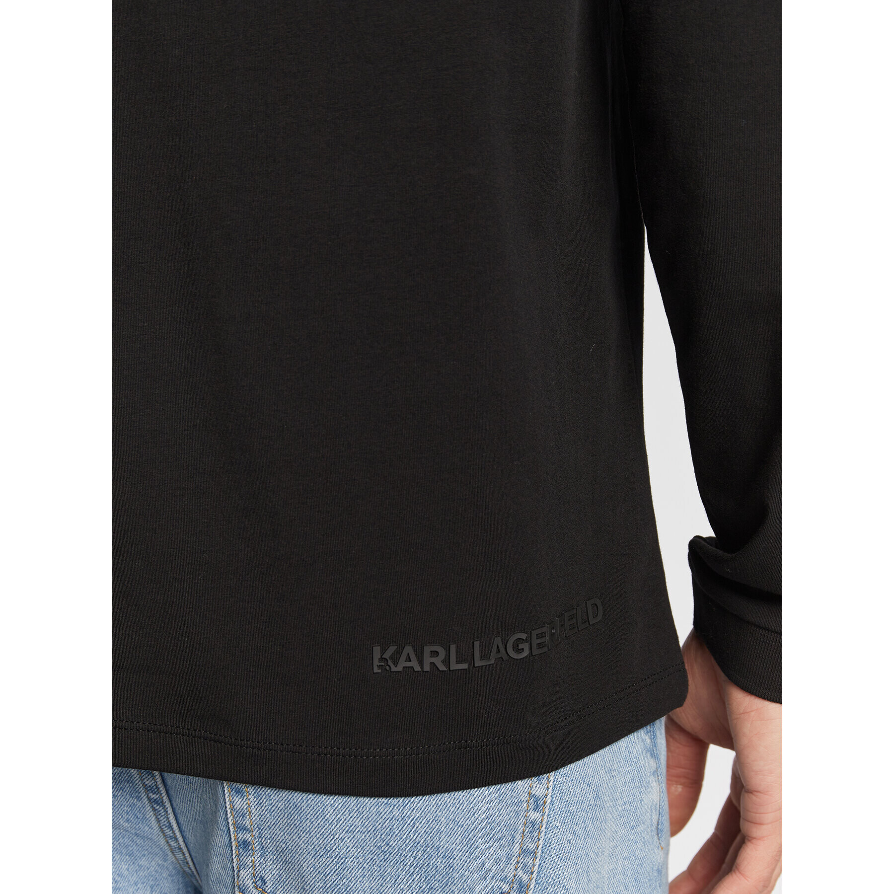 KARL LAGERFELD T-Shirt 755007 524221 Černá Regular Fit - Pepit.cz