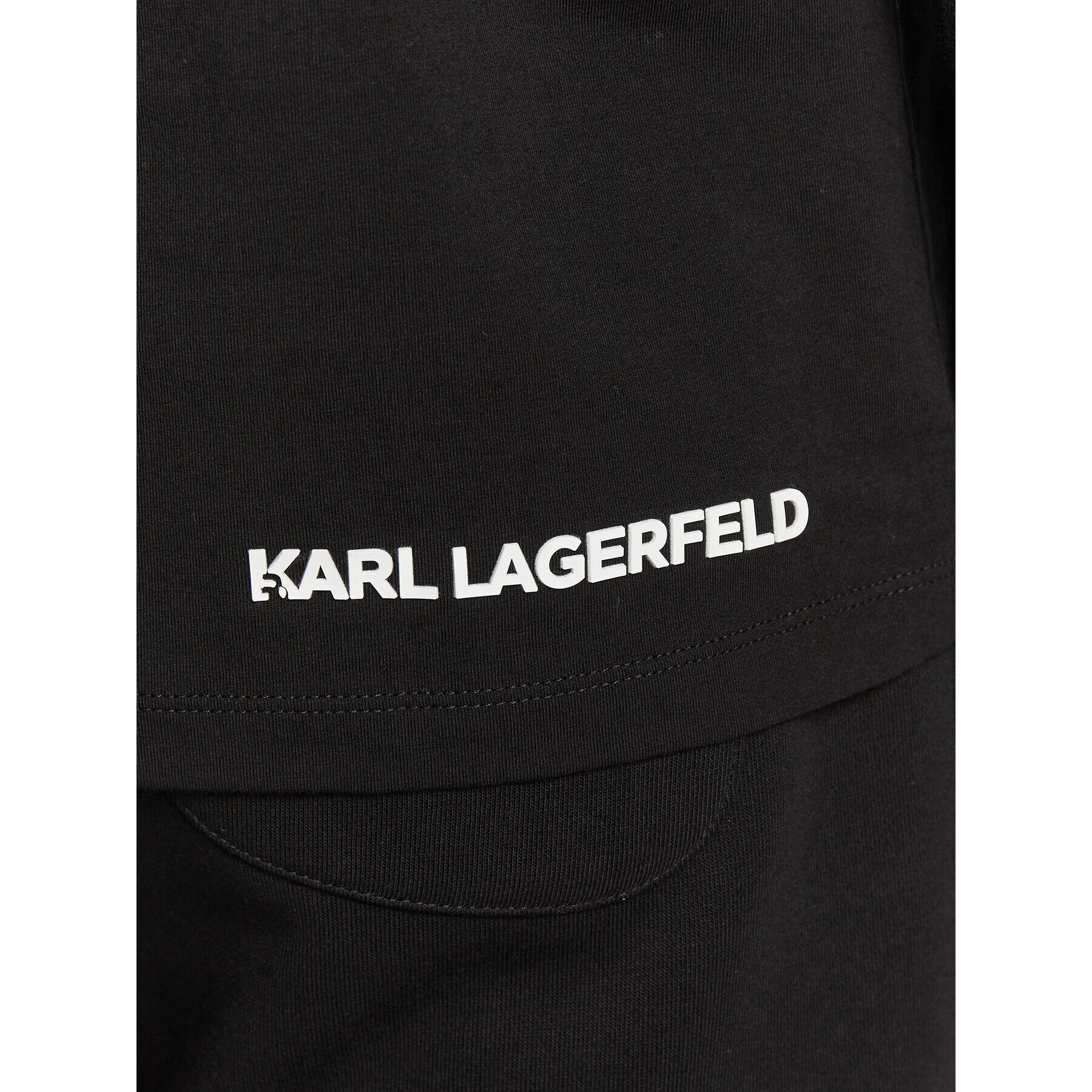 KARL LAGERFELD T-Shirt 755012 524221 Černá Regular Fit - Pepit.cz