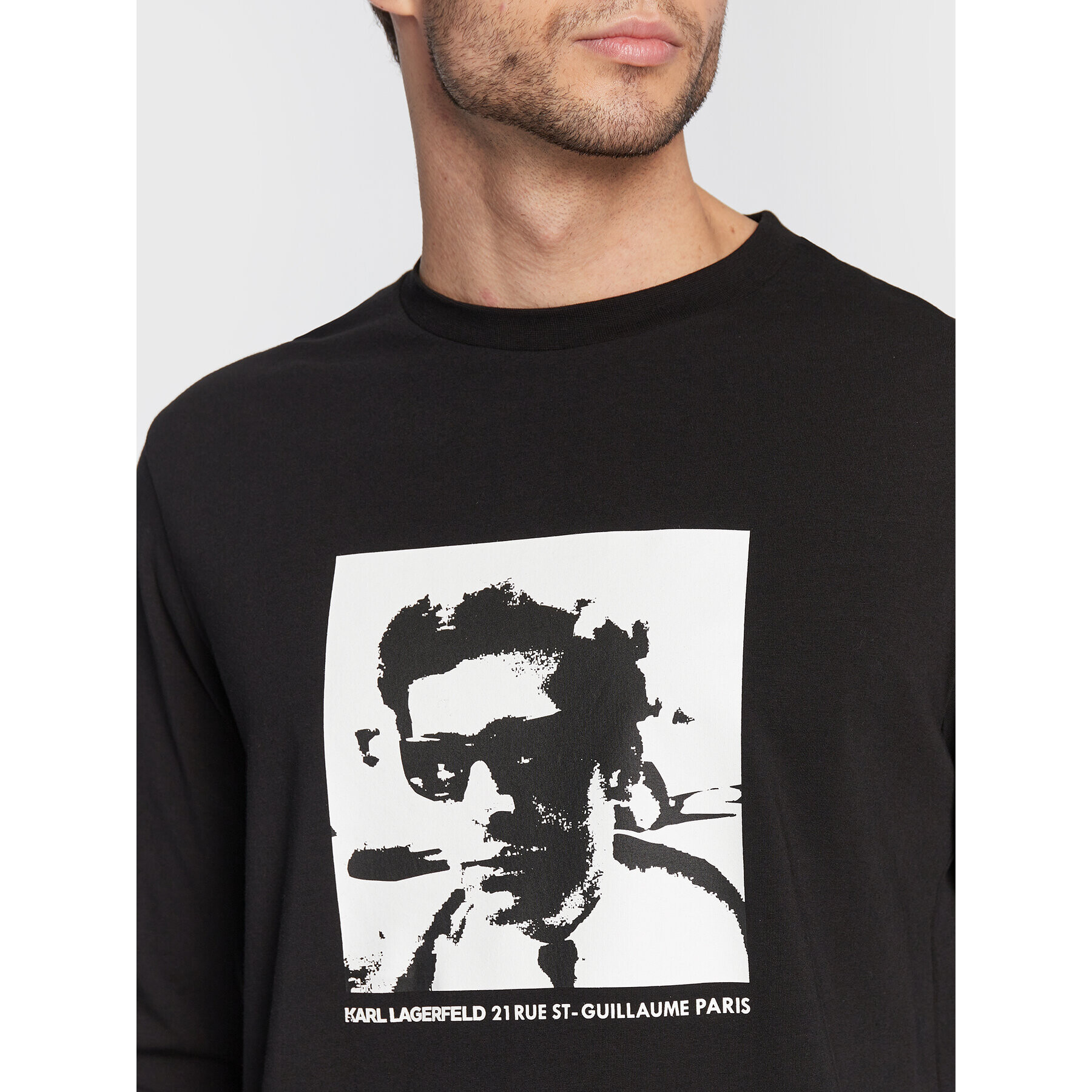 KARL LAGERFELD T-Shirt 755012 524221 Černá Regular Fit - Pepit.cz