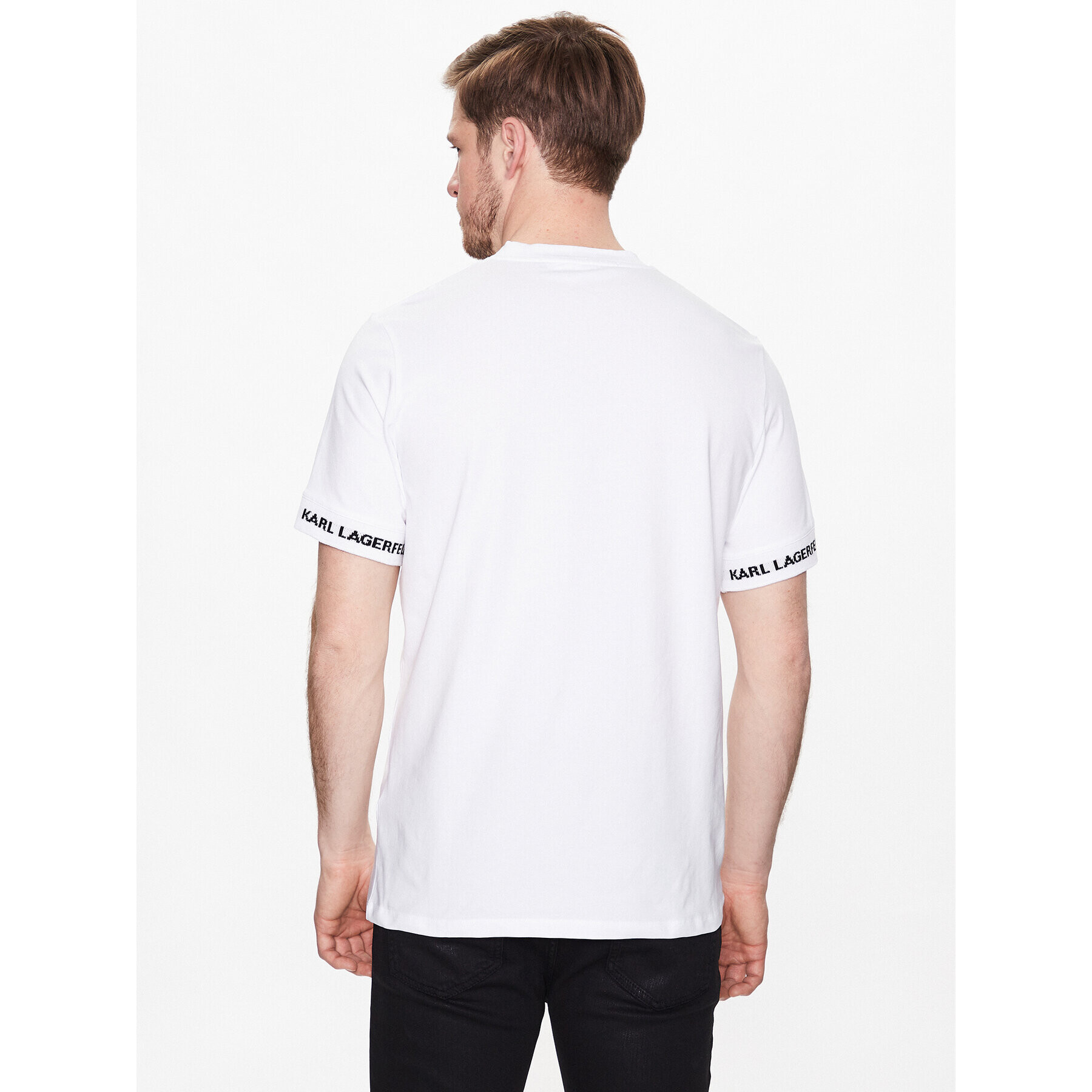 KARL LAGERFELD T-Shirt 755023 532221 Bílá Regular Fit - Pepit.cz