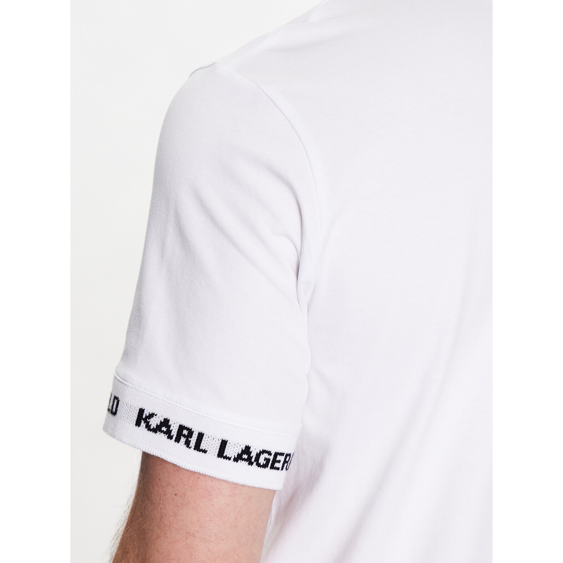 KARL LAGERFELD T-Shirt 755023 532221 Bílá Regular Fit - Pepit.cz