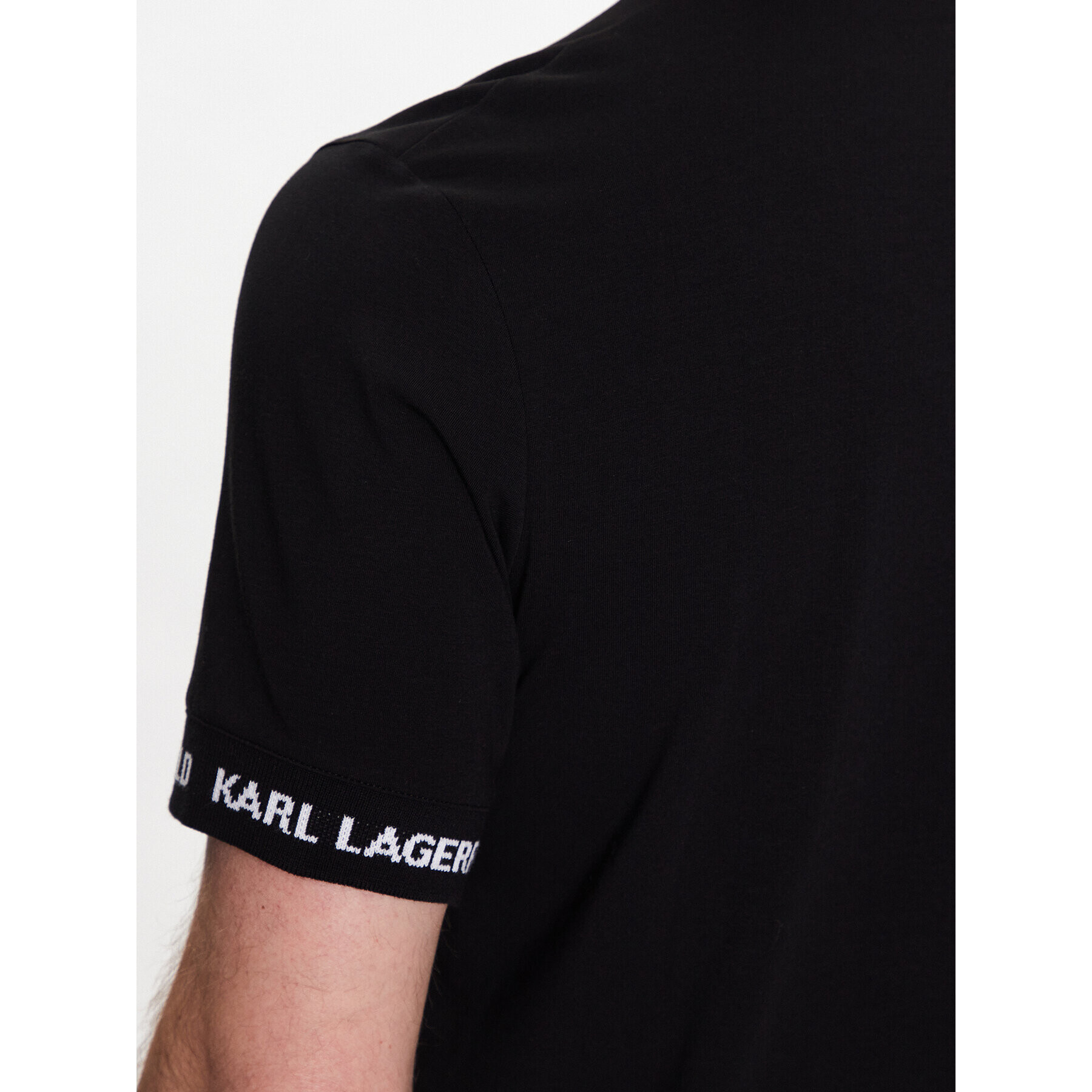 KARL LAGERFELD T-Shirt 755023 532221 Černá Regular Fit - Pepit.cz