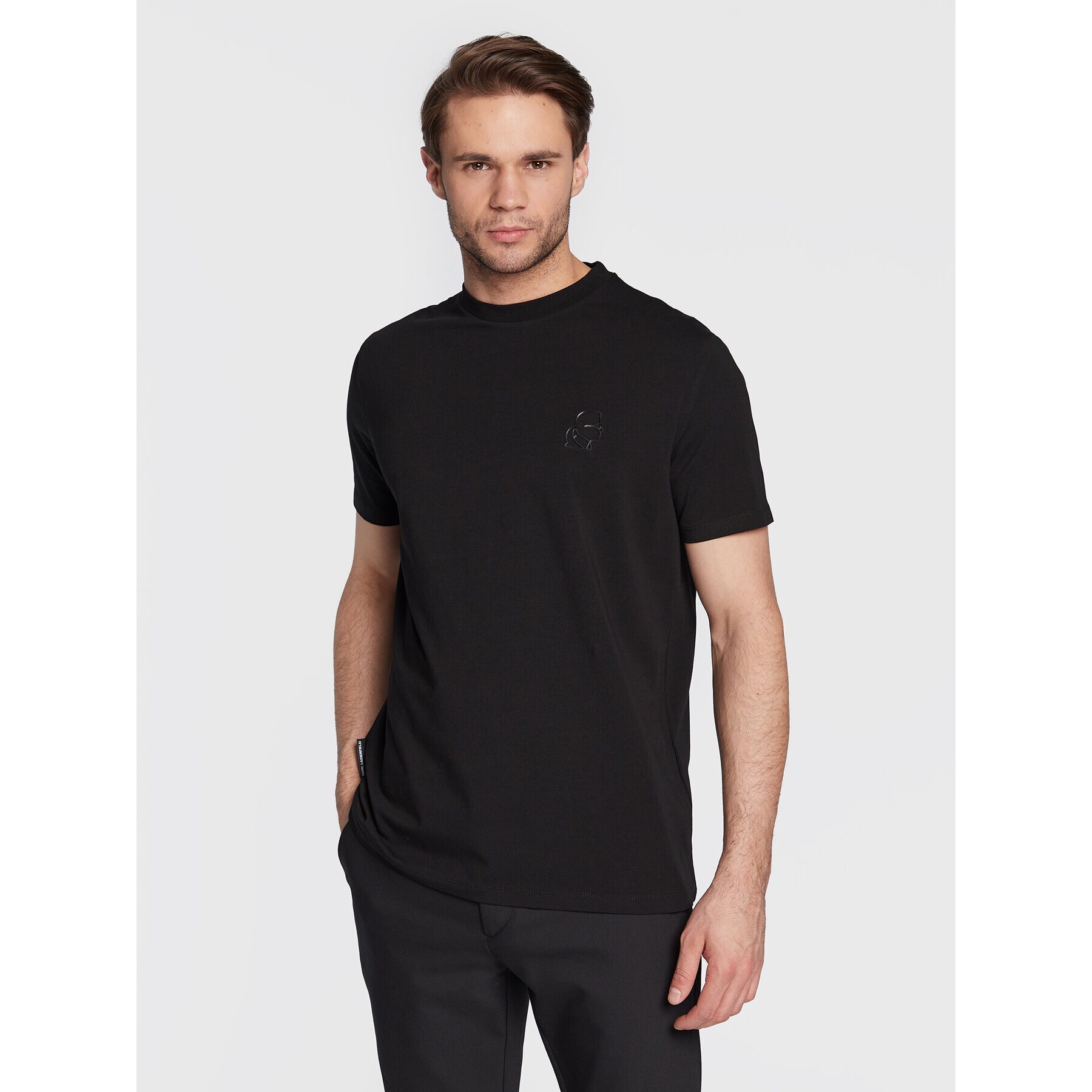 KARL LAGERFELD T-Shirt 755024 524221 Černá Regular Fit - Pepit.cz