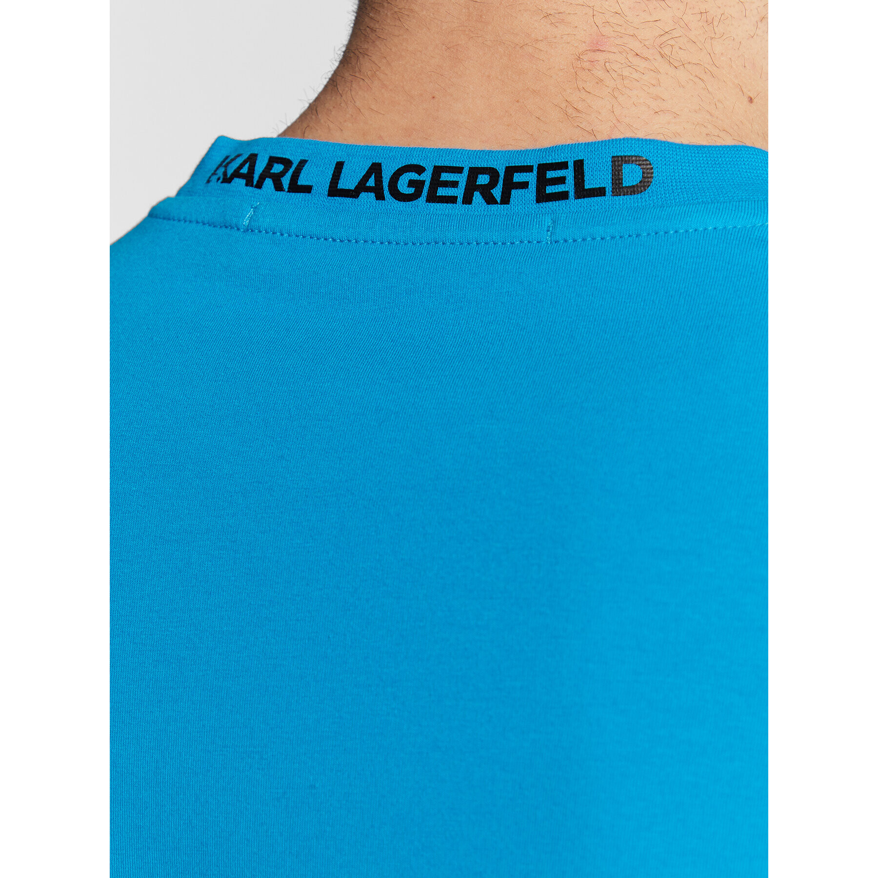 KARL LAGERFELD T-Shirt 755024 524221 Modrá Regular Fit - Pepit.cz