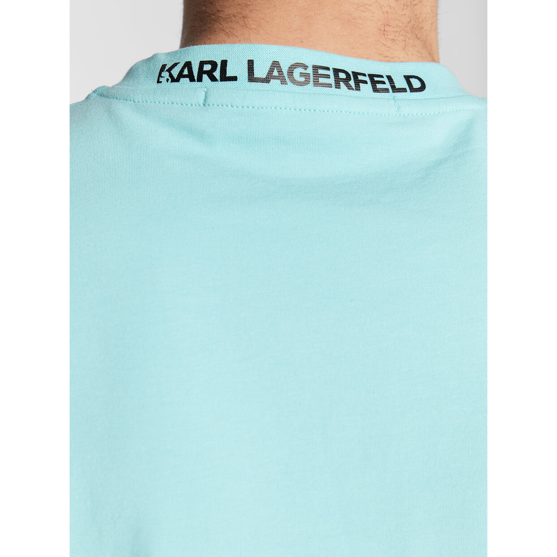 KARL LAGERFELD T-Shirt 755024 524221 Zelená Regular Fit - Pepit.cz