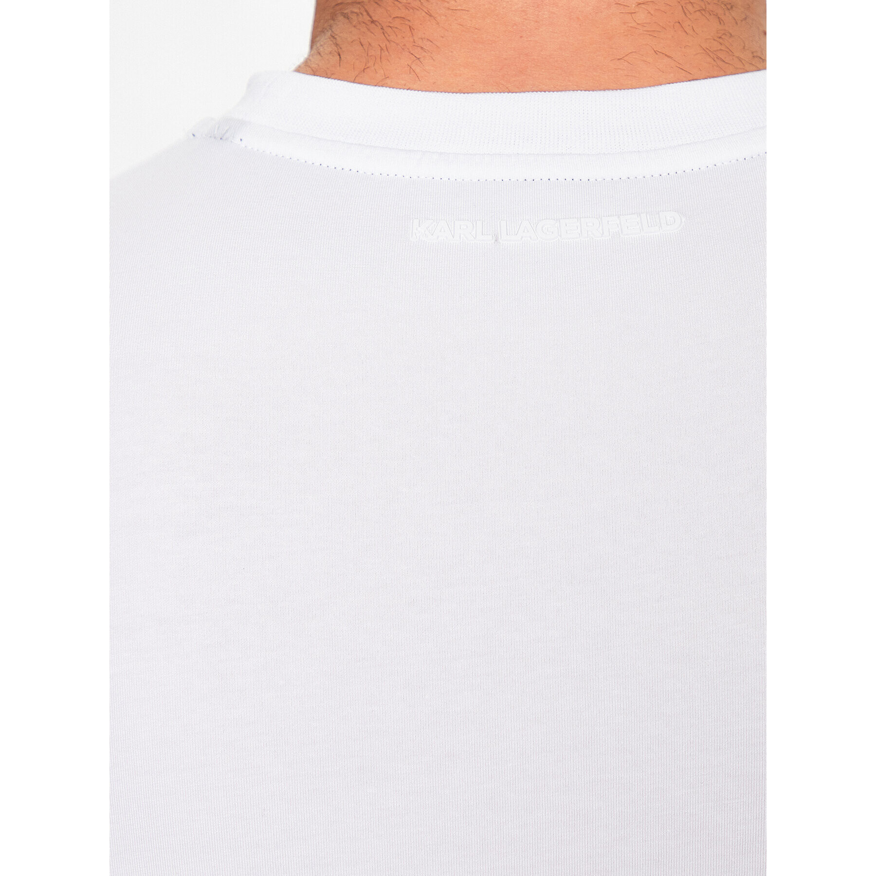 KARL LAGERFELD T-Shirt 755026 532221 Bílá Regular Fit - Pepit.cz