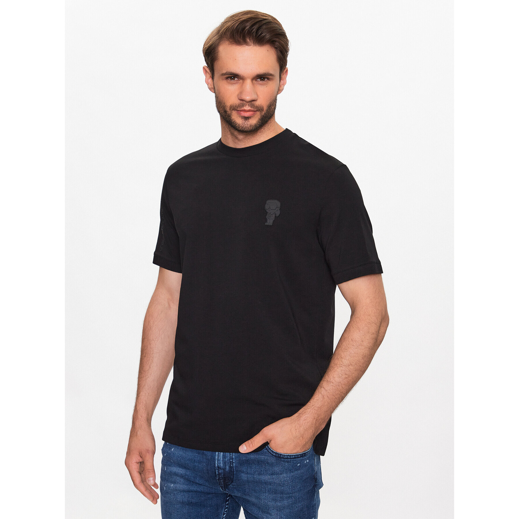 KARL LAGERFELD T-Shirt 755026 532221 Černá Regular Fit - Pepit.cz