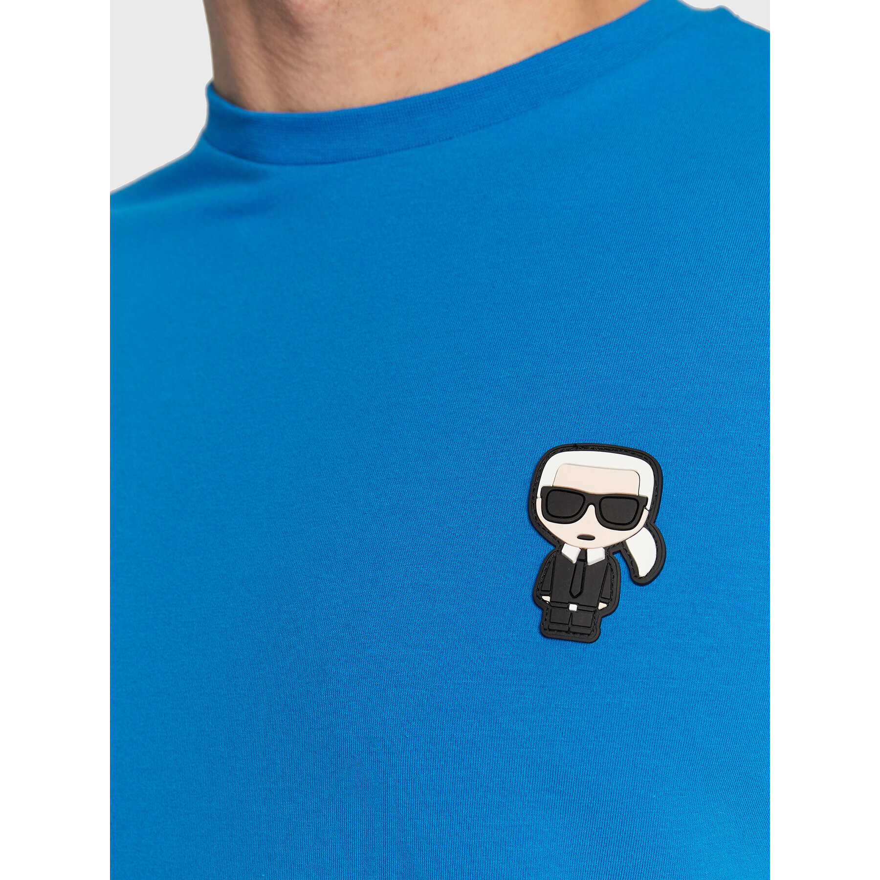 KARL LAGERFELD T-Shirt 755027 524221 Modrá Regular Fit - Pepit.cz