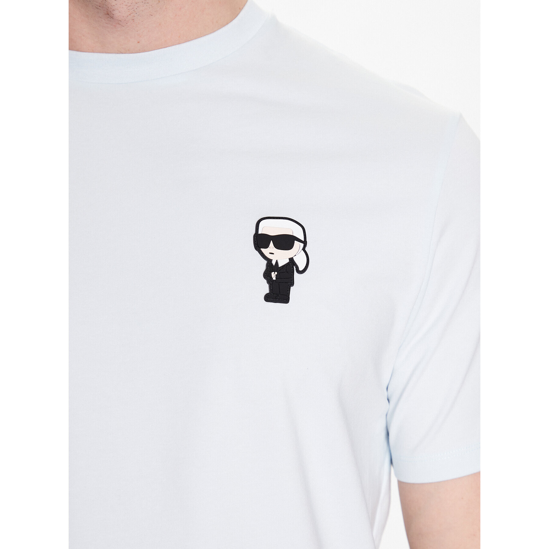 KARL LAGERFELD T-Shirt 755027 532221 Modrá Regular Fit - Pepit.cz