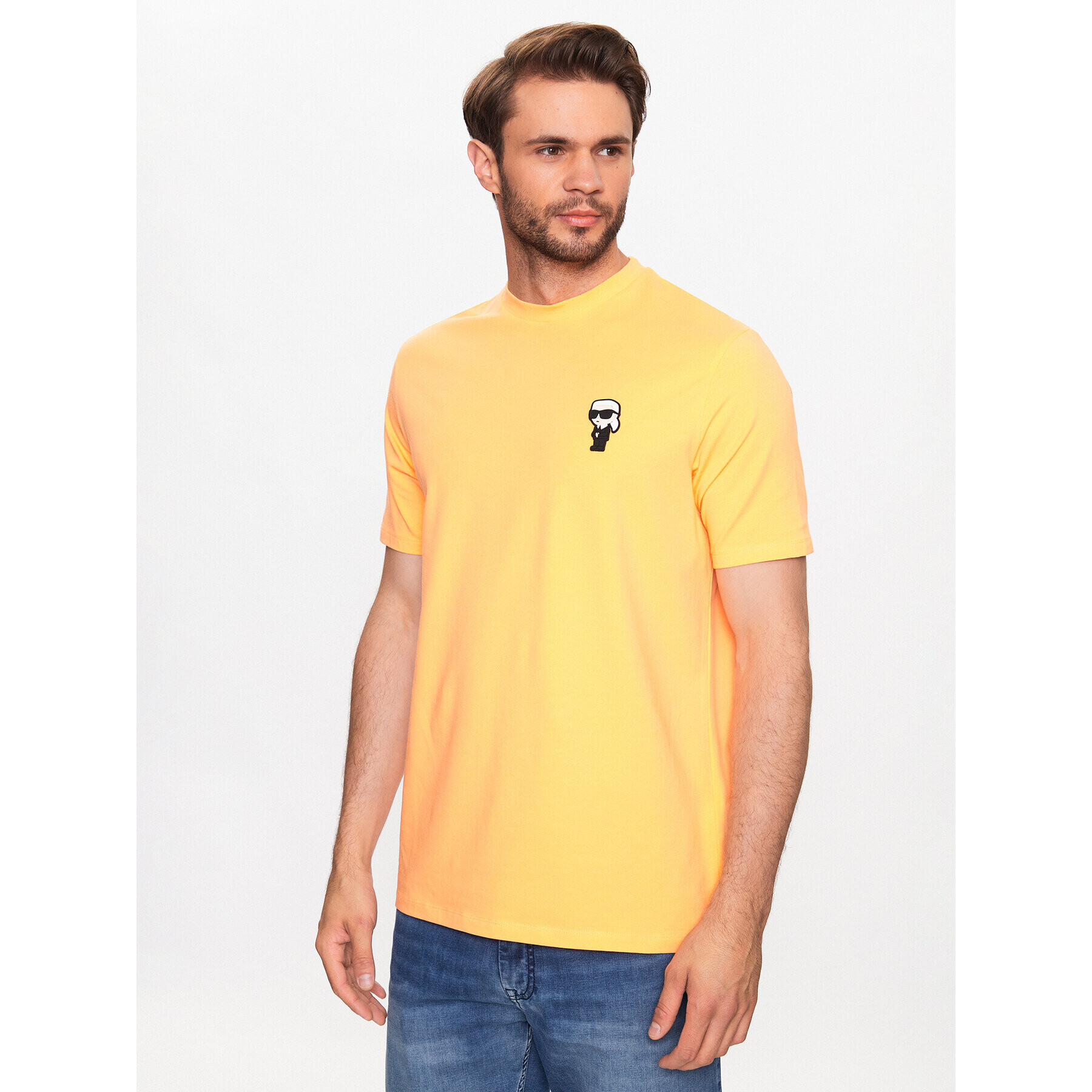 KARL LAGERFELD T-Shirt 755027 532221 Oranžová Regular Fit - Pepit.cz