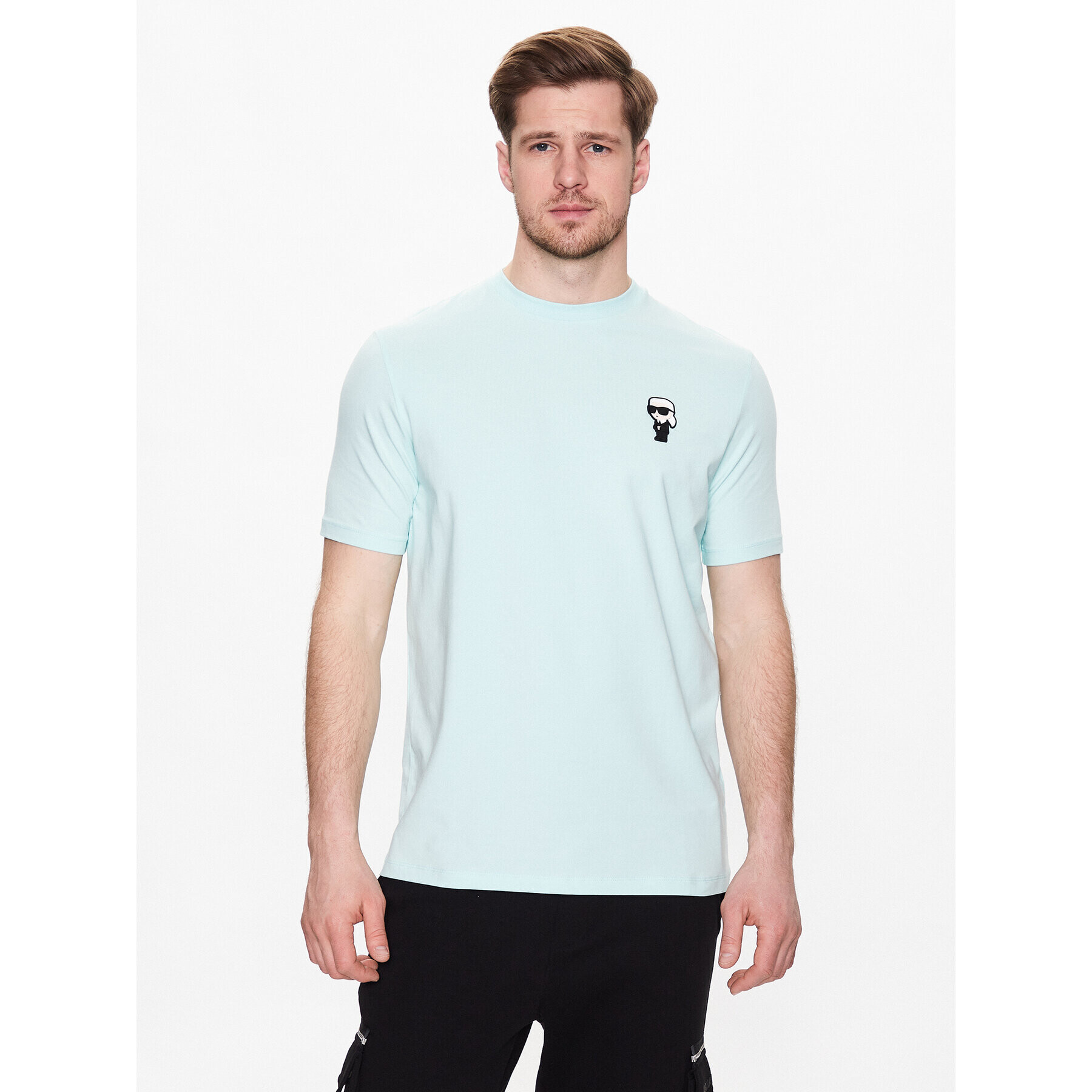 KARL LAGERFELD T-Shirt 755027 532221 Zelená Regular Fit - Pepit.cz