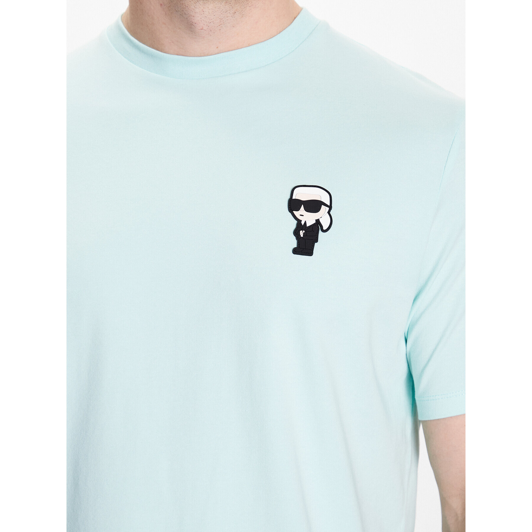 KARL LAGERFELD T-Shirt 755027 532221 Zelená Regular Fit - Pepit.cz