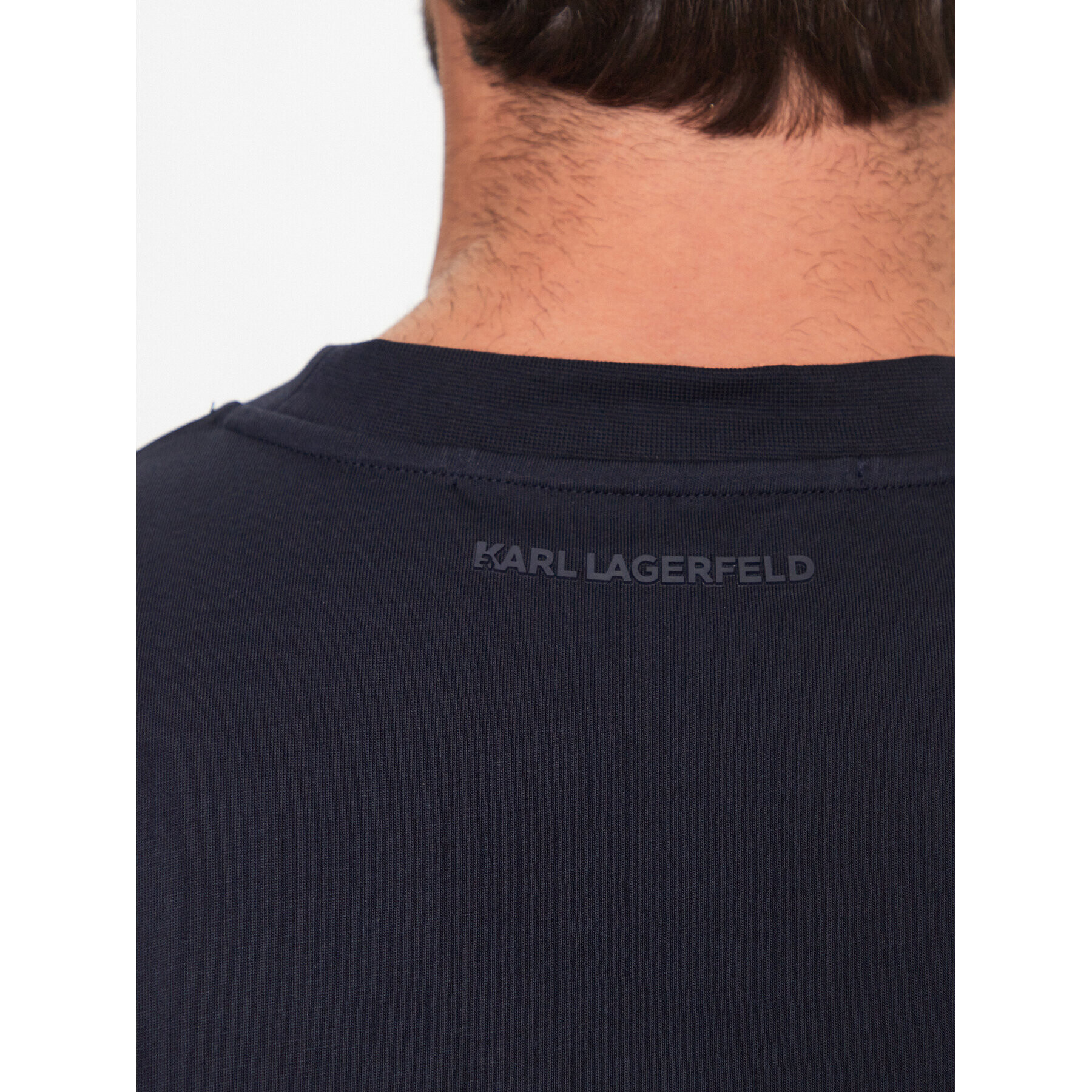 KARL LAGERFELD T-Shirt 755031 532225 Tmavomodrá Regular Fit - Pepit.cz