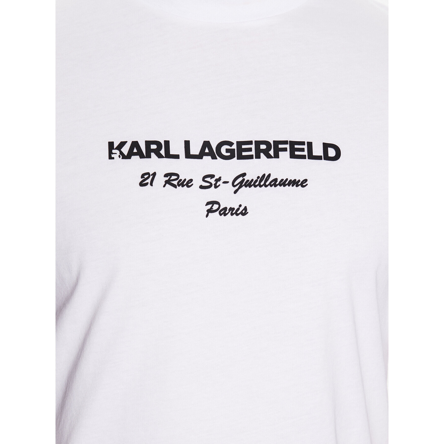 KARL LAGERFELD T-Shirt 755035 532224 Bílá Regular Fit - Pepit.cz