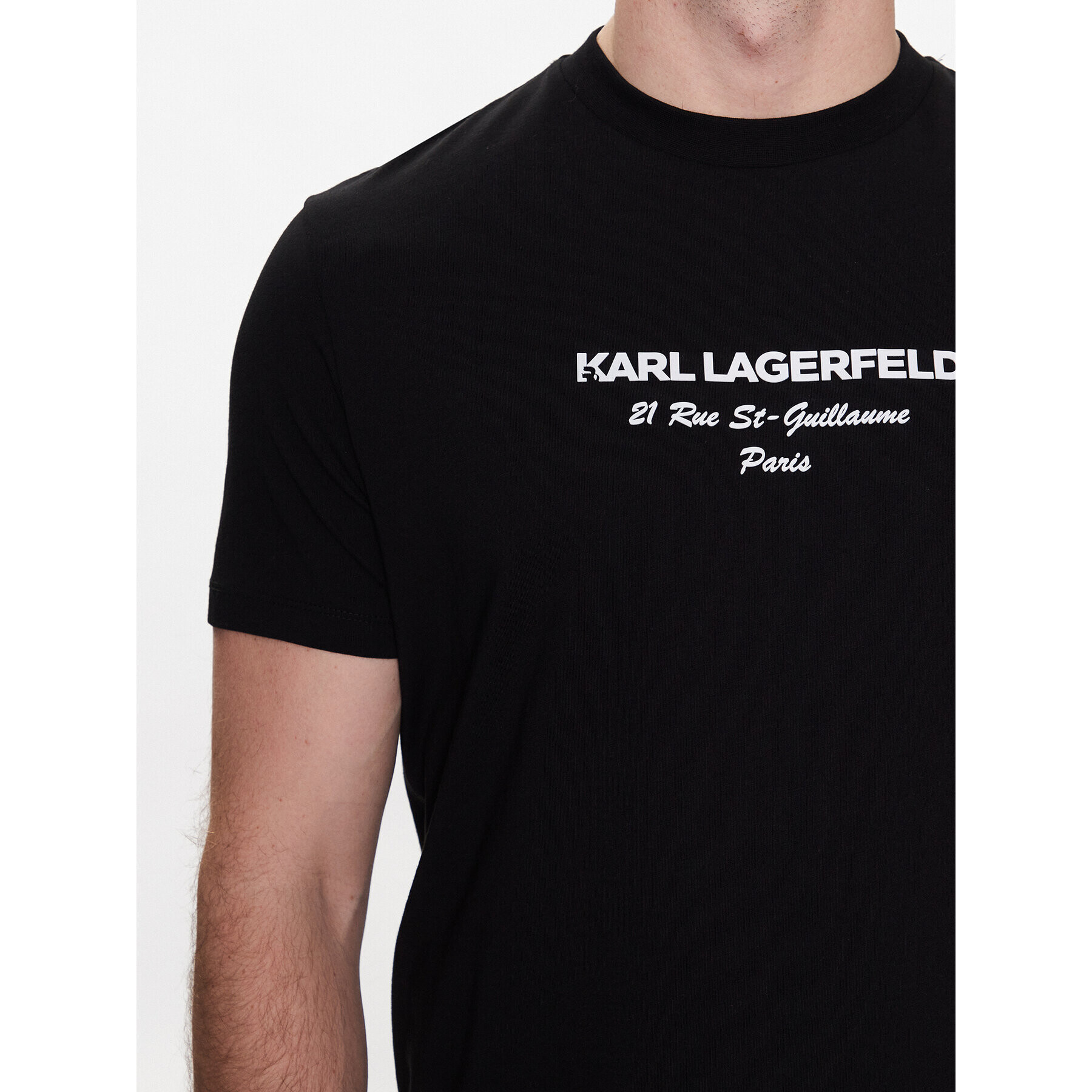 KARL LAGERFELD T-Shirt 755035 532224 Černá Regular Fit - Pepit.cz