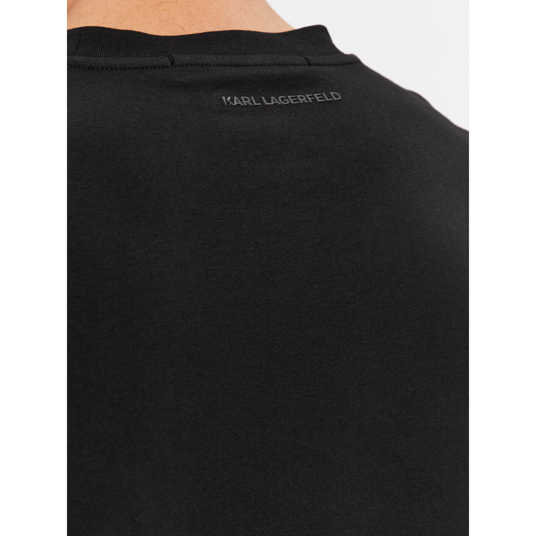 KARL LAGERFELD T-Shirt 755037 534221 Stříbrná Regular Fit - Pepit.cz