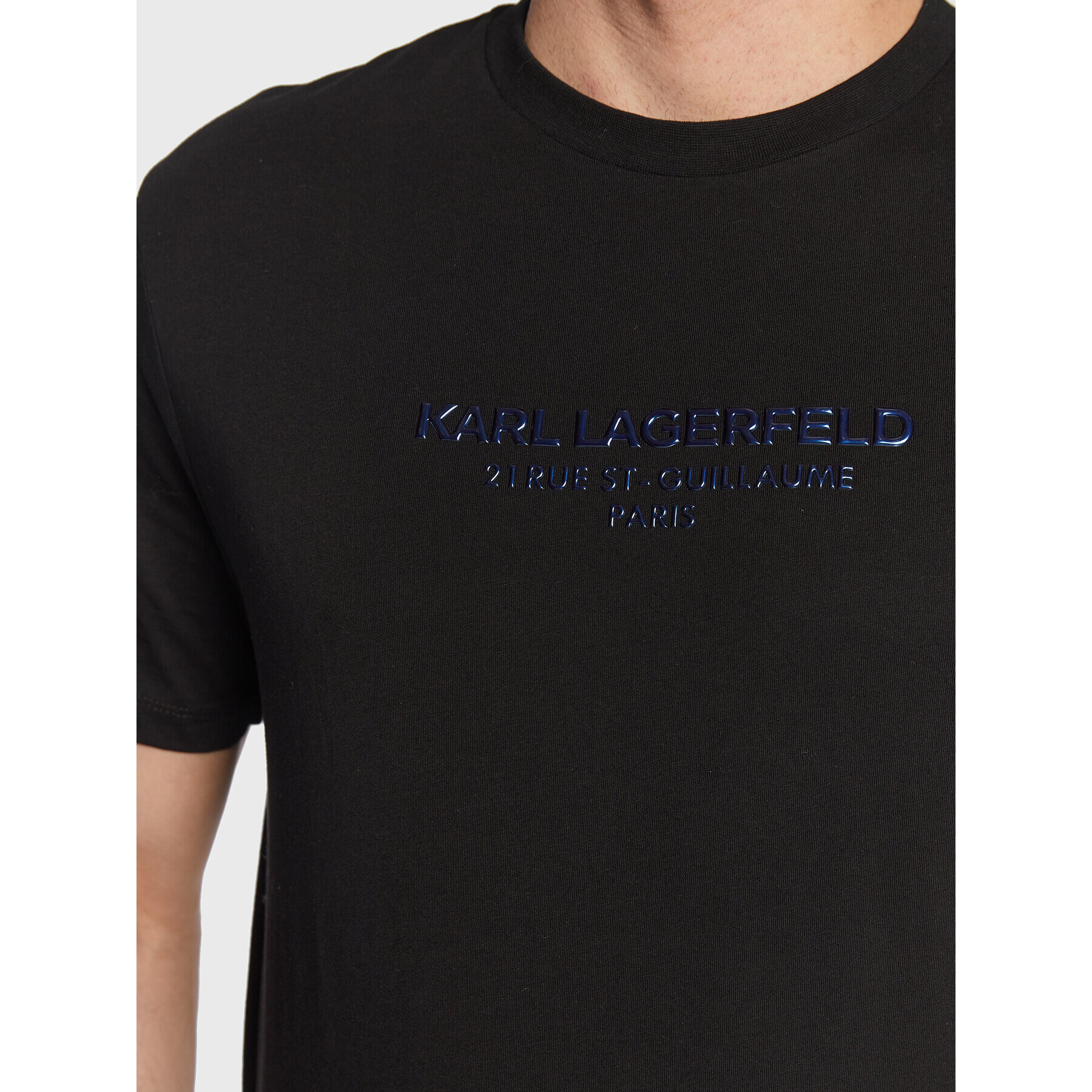 KARL LAGERFELD T-Shirt 755038 524224 Černá Regular Fit - Pepit.cz